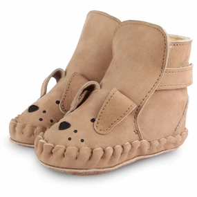 Donsje Baby Kapi Classic Lining Dog Truffle Nubuck Easy Wear Slip Fit Comfort