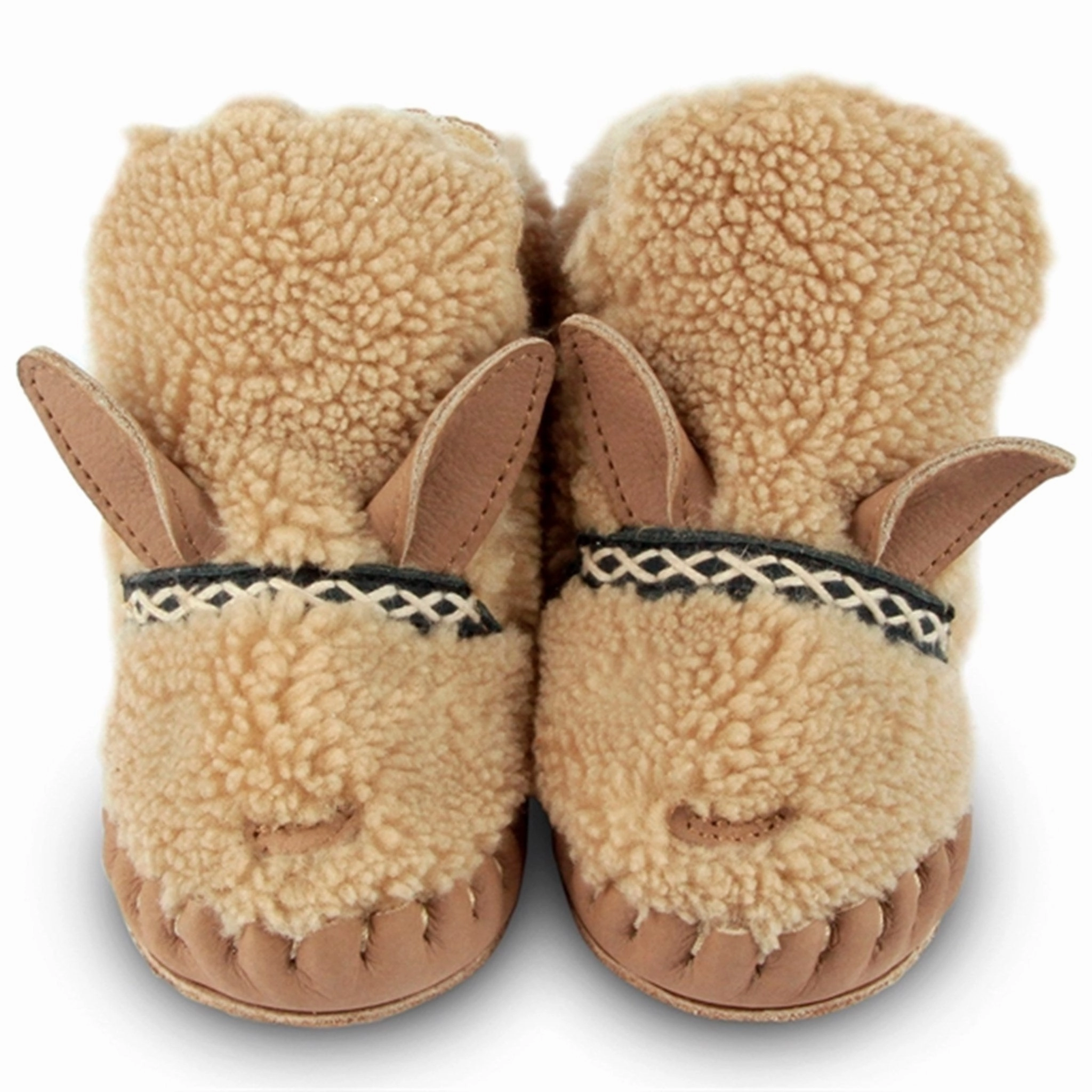 Soft Leather anatomical design Donsje Baby Kapi Exclusive Lining Alpaca Beige Curly