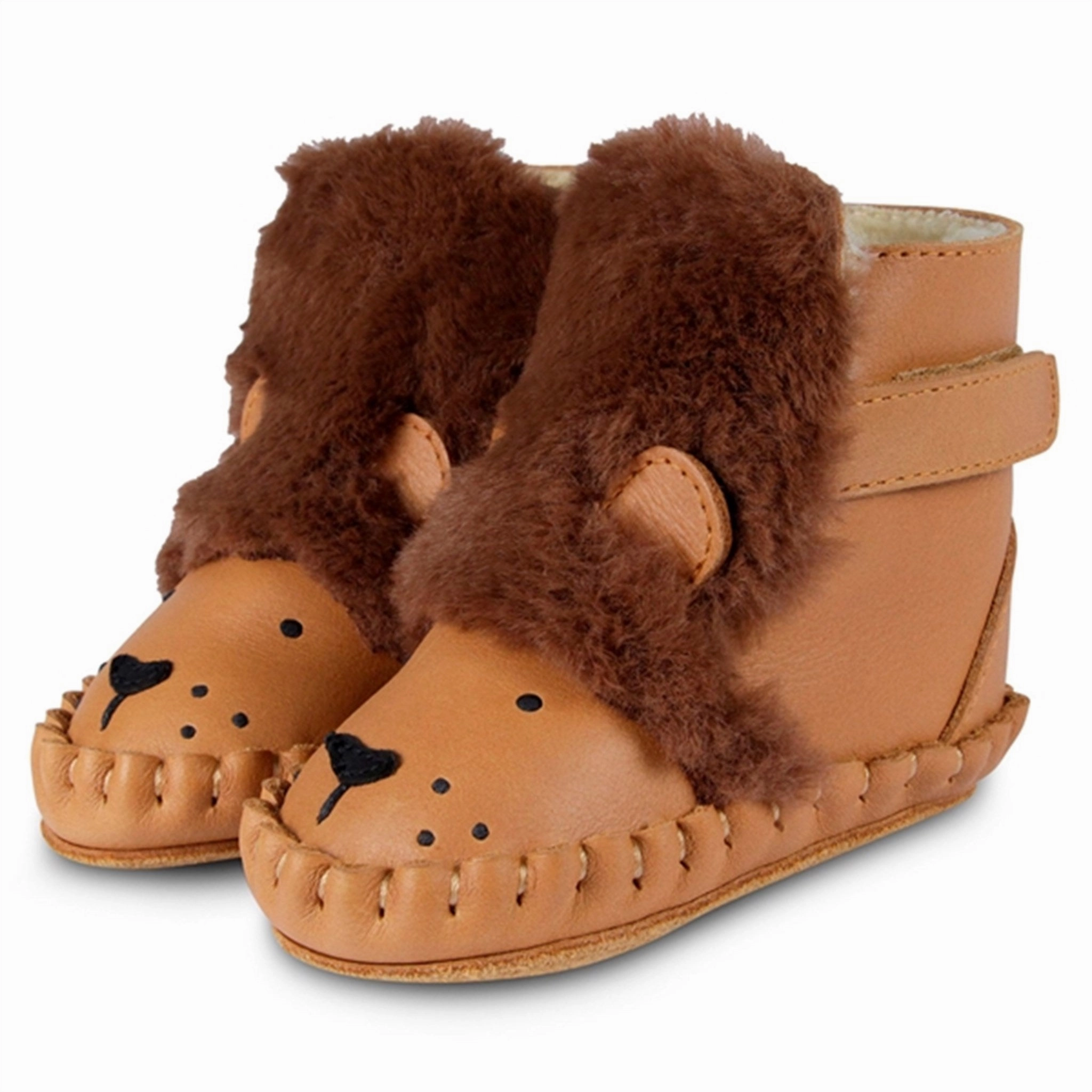 Cozy Step Footwear Donsje Baby Kapi Exclusive Lining Leo Camel