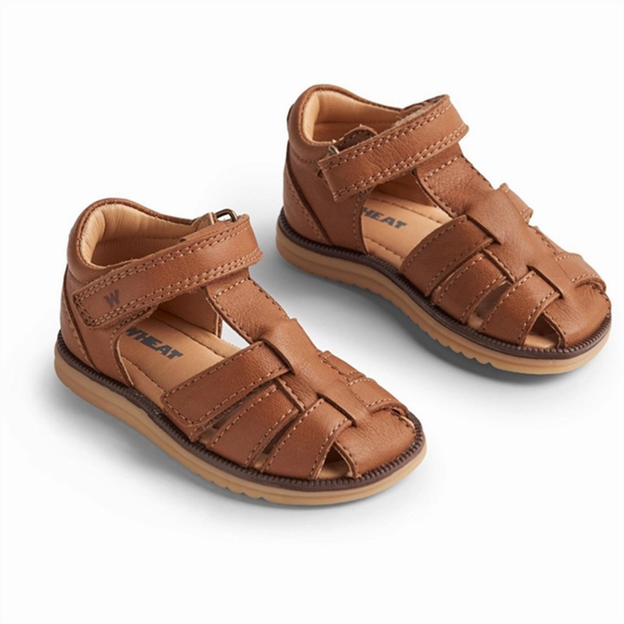 Light Outdoor Shoes Beach Wear Wheat Sandal Closed Toe Sky Cognac
