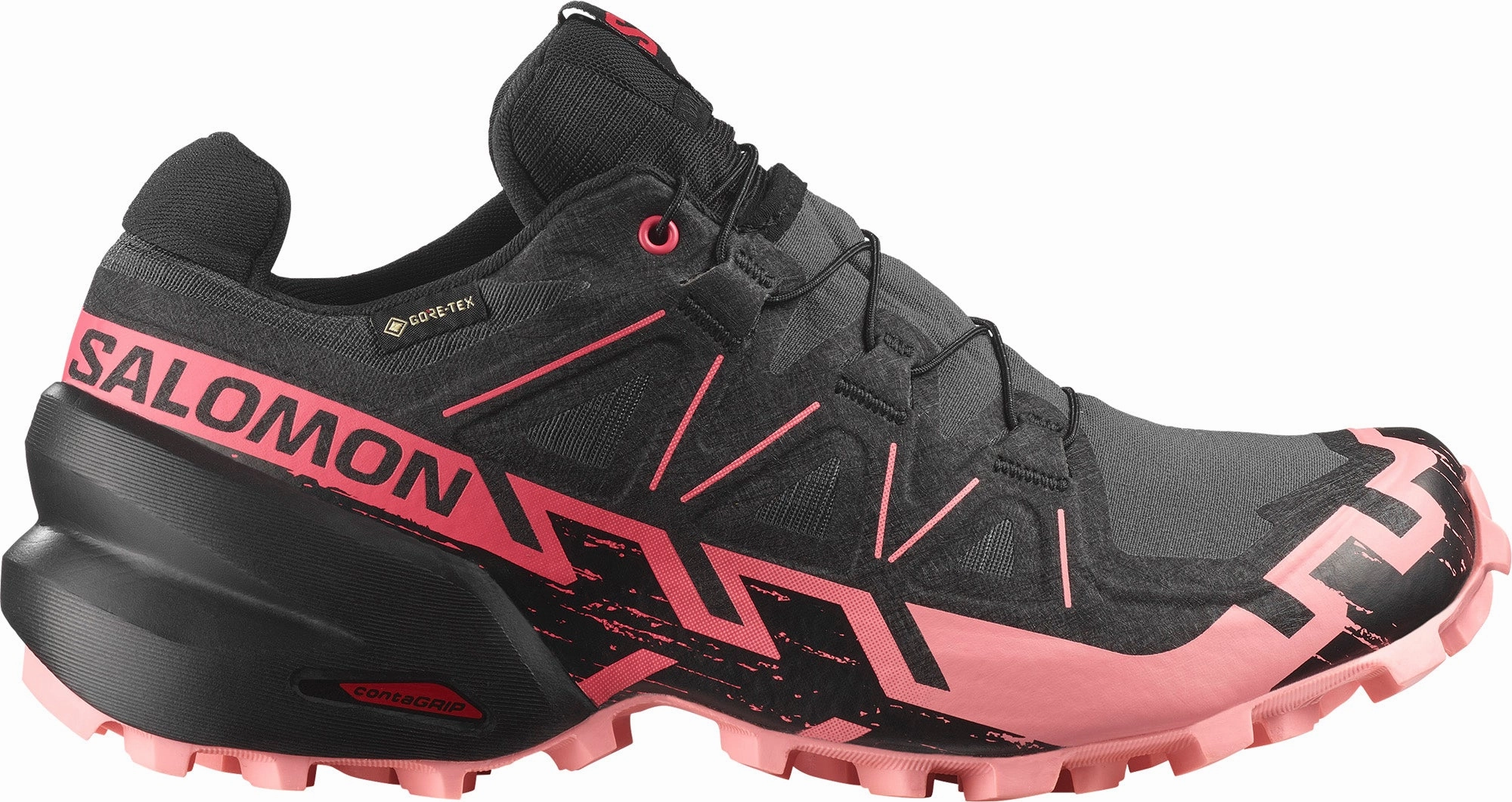 Flexibility Boost kids' size Salomon Speedcross 6 GORE-TEX Womens Trail Running Shoes - Black
