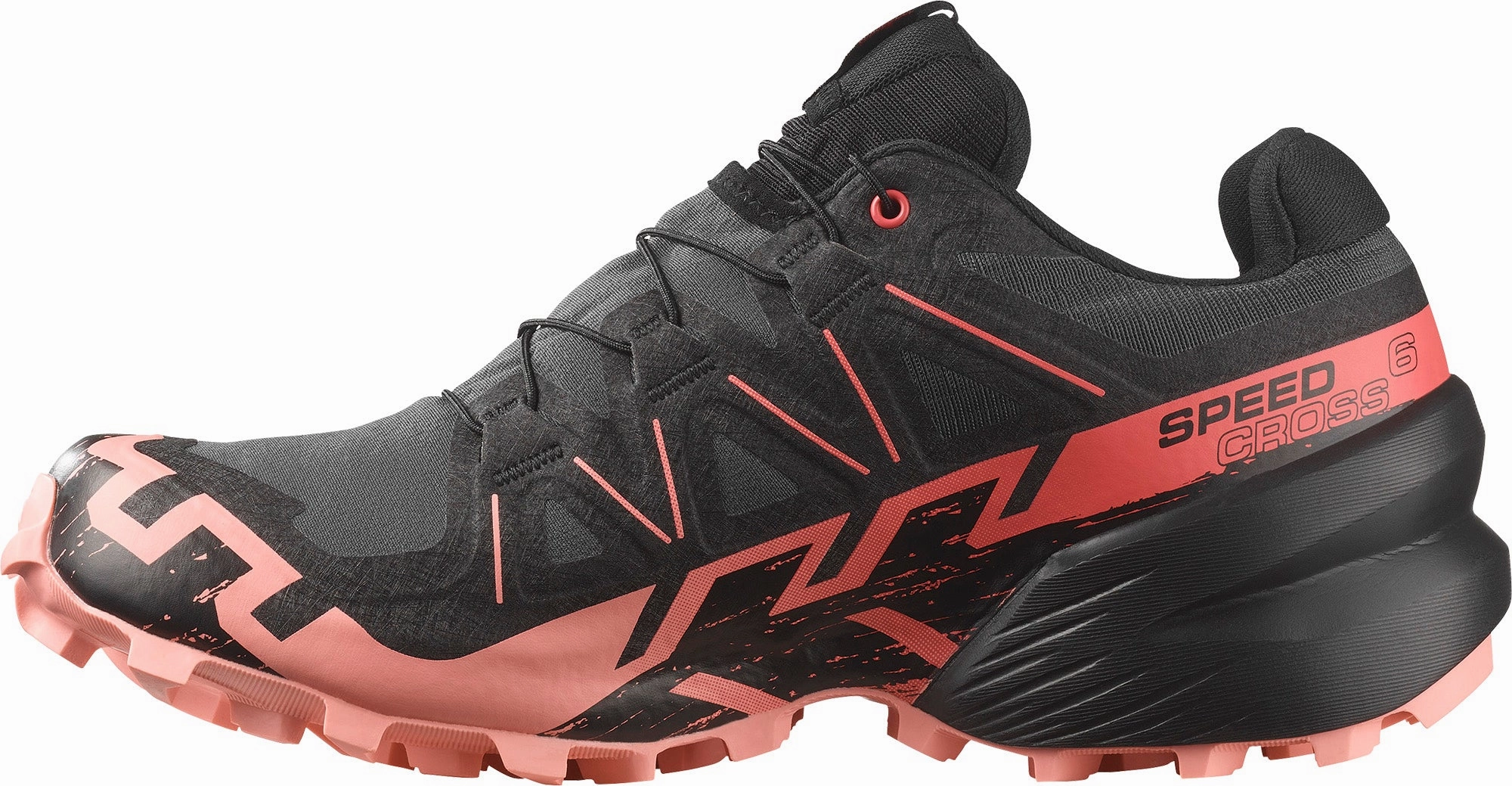 Anti Odor Treatment Salomon Speedcross 6 GORE-TEX Womens Trail Running Shoes - Black