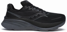 Street Running Comfort - First Saucony Hurricane 24 Mens Running Shoes - Black