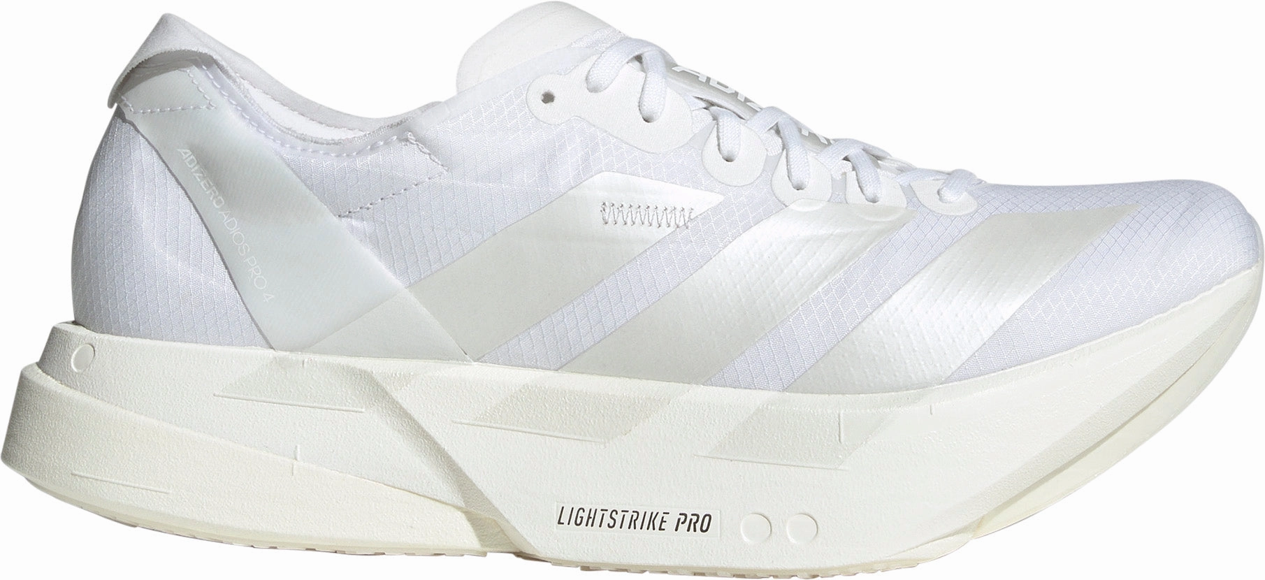 adidas Adizero Adios Pro 4 Mens Running Shoes - White Core training running shoes for sports enthusiasts