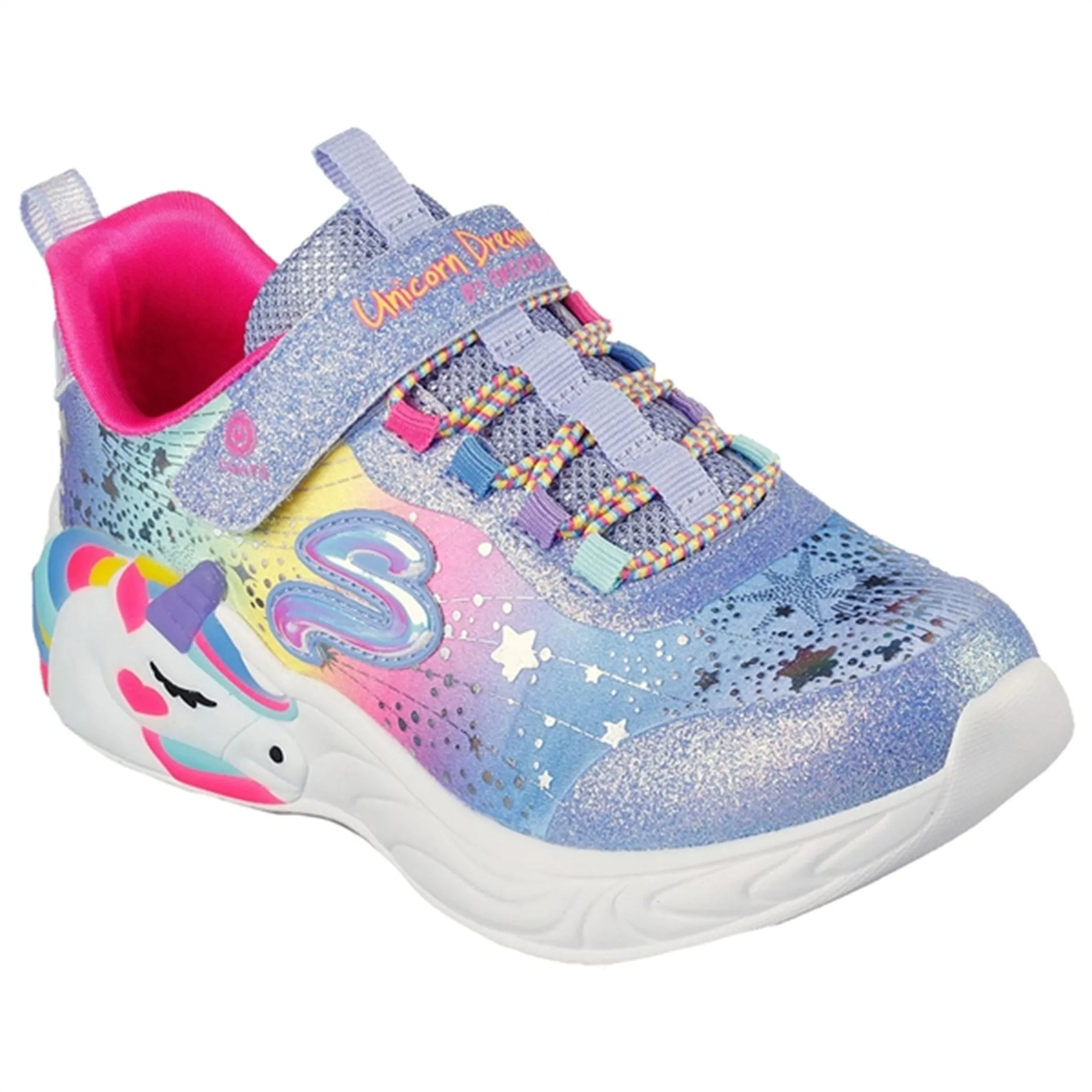 Skechers Unicorn Dreams Sneakers Blue Multi Comfort Straps Comfort Lining