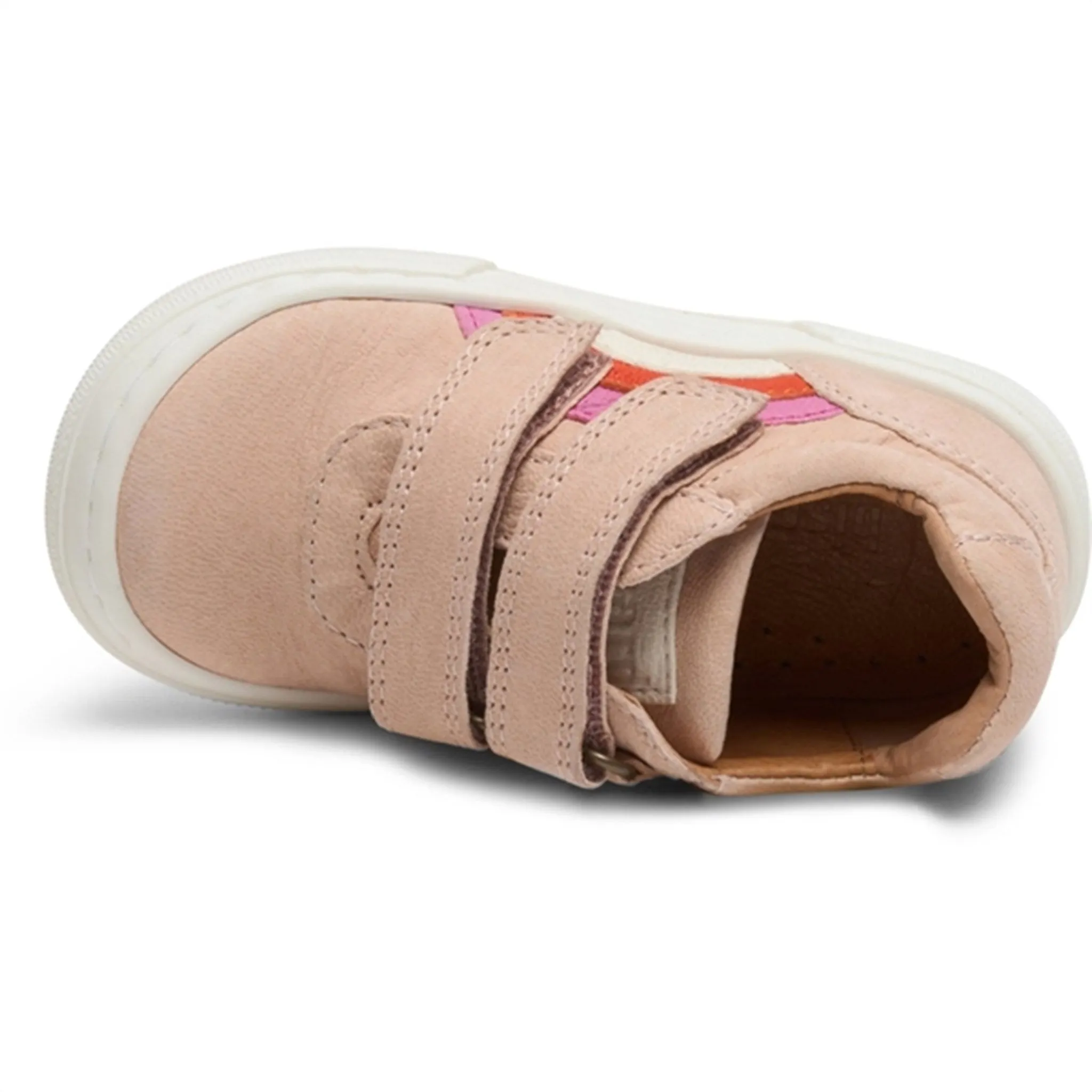 Bisgaard Rainbow Low Velcro Shoe Nude Iconic Ease