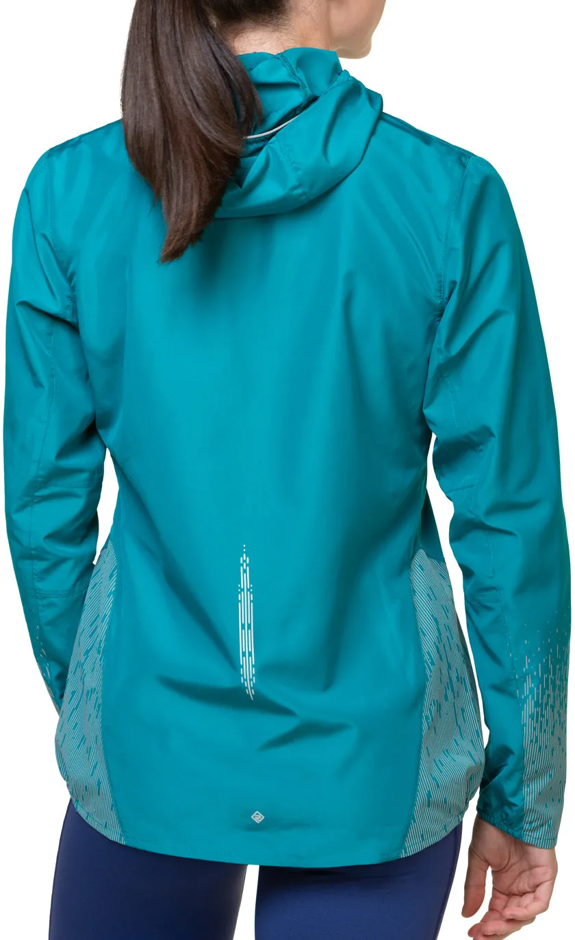 Trust Water Resistant Shell Ronhill Tech Reflect Womens Running Jacket - Blue