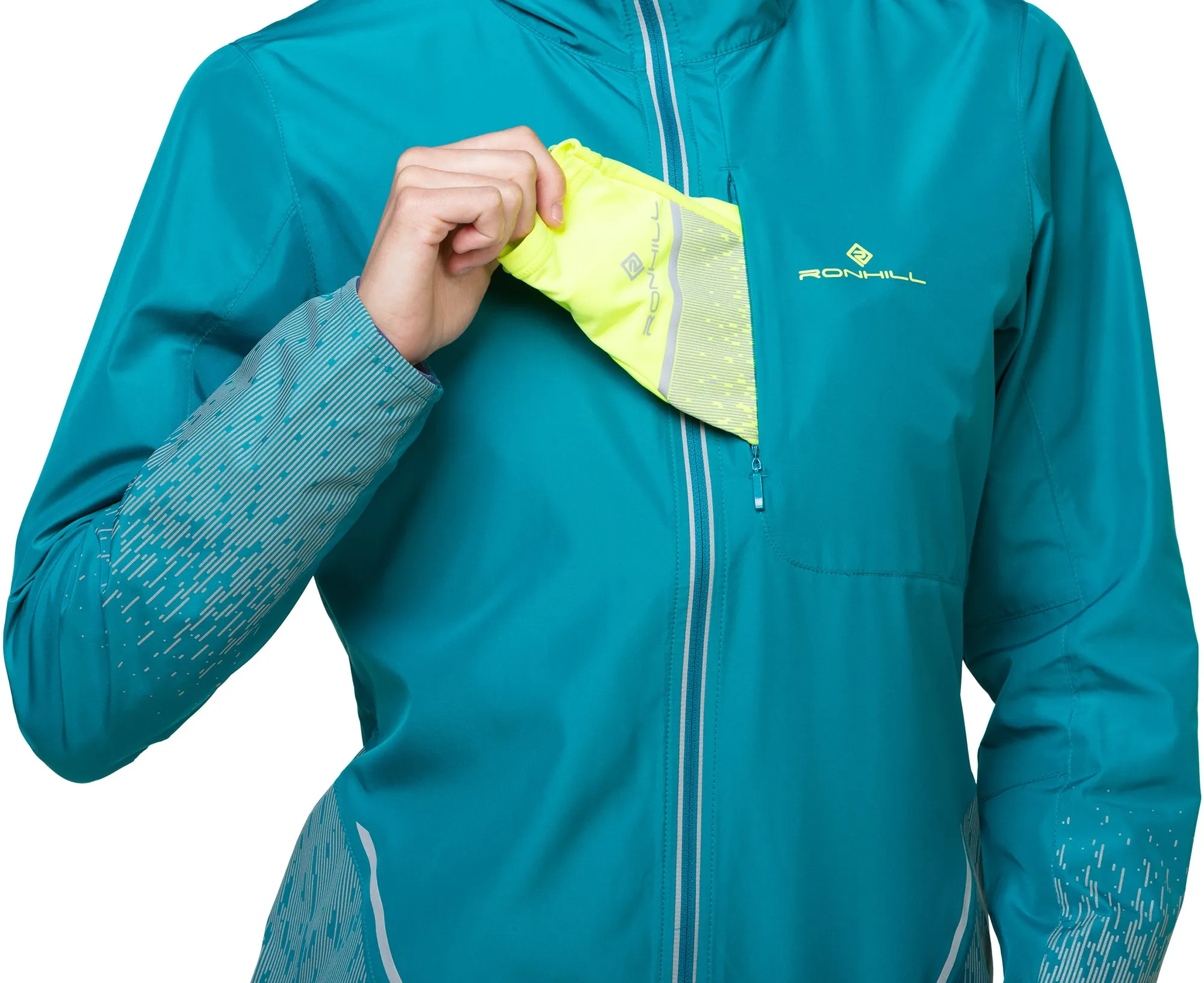 Sporty Design Ronhill Tech Reflect Womens Running Jacket - Blue