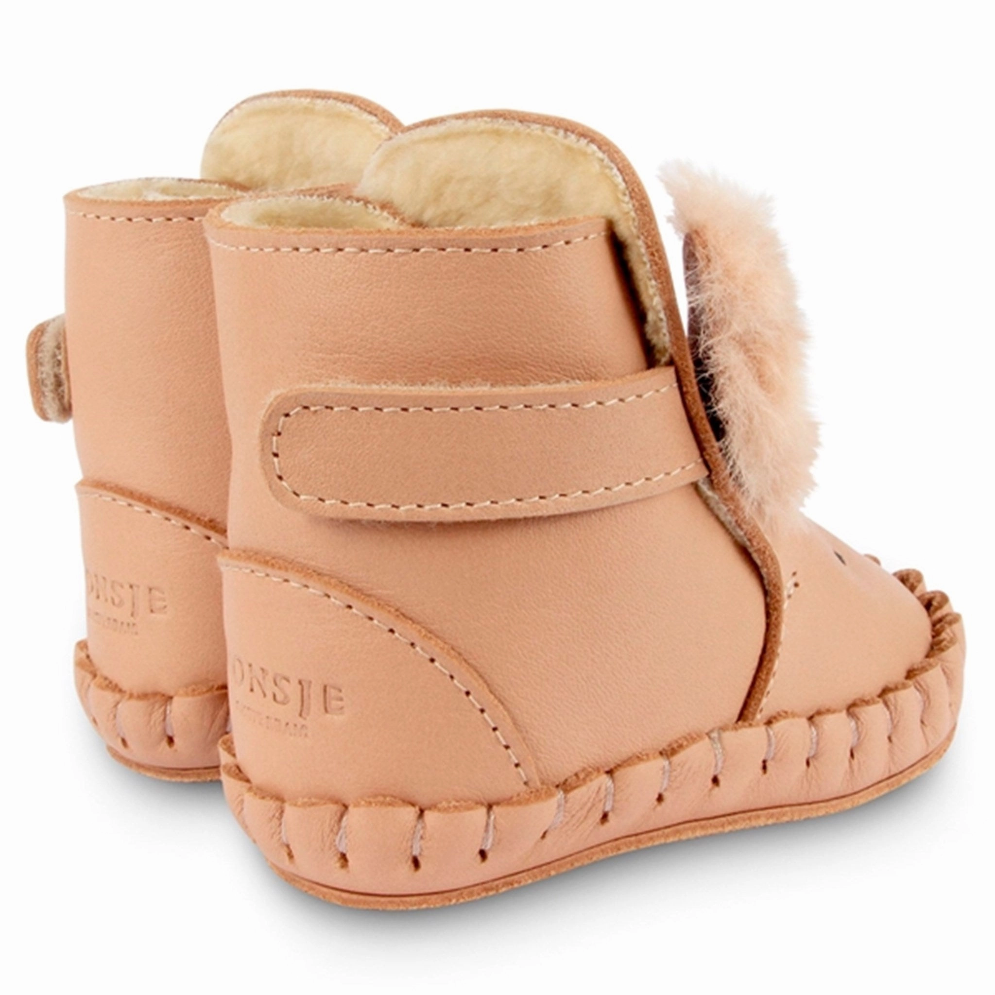 Donsje Baby Kapi Exclusive Lining Winter Bunny Light Rust Cost effective