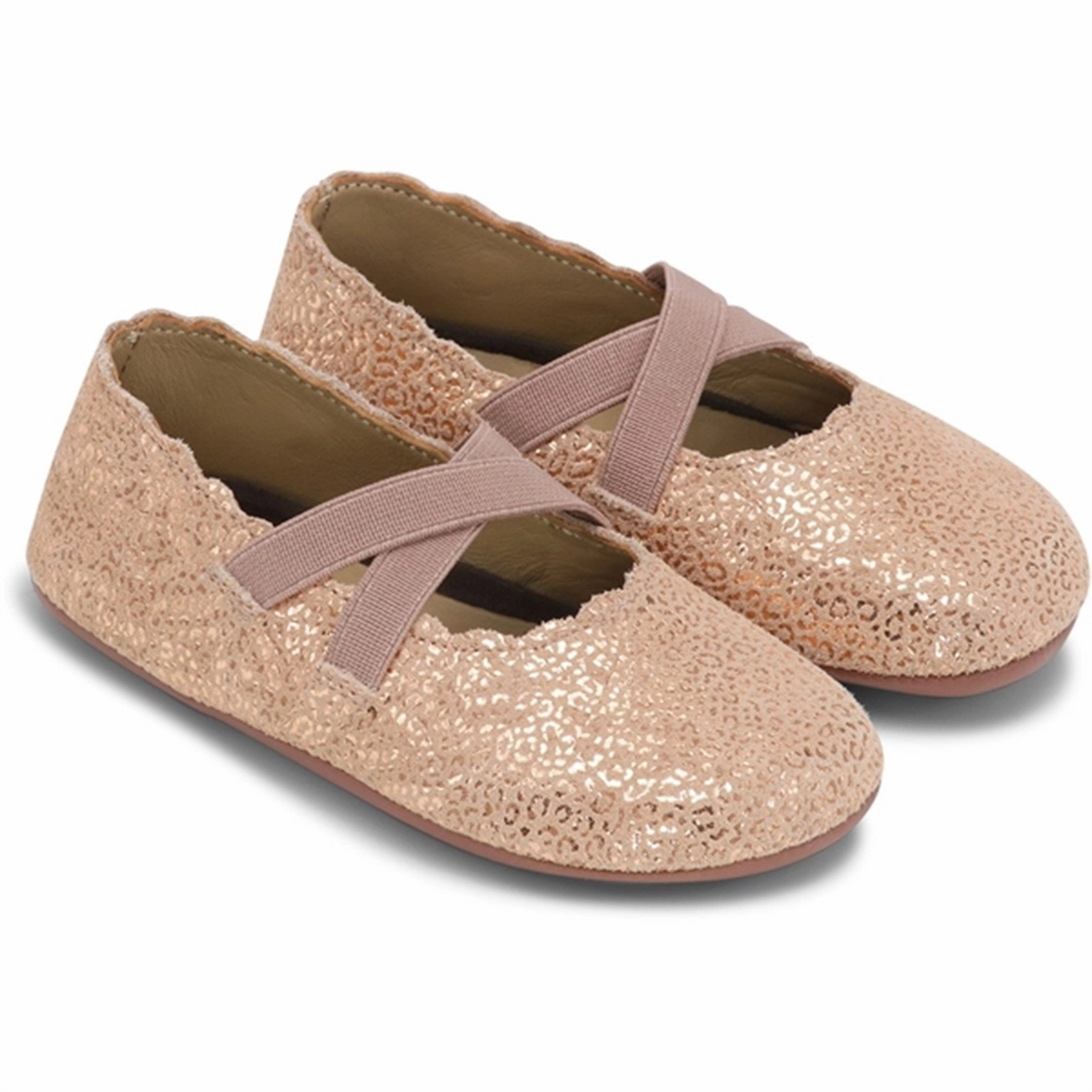 Comfort support Bundgaard Tamara Ballerina Indoor Shoes Rose Cloud