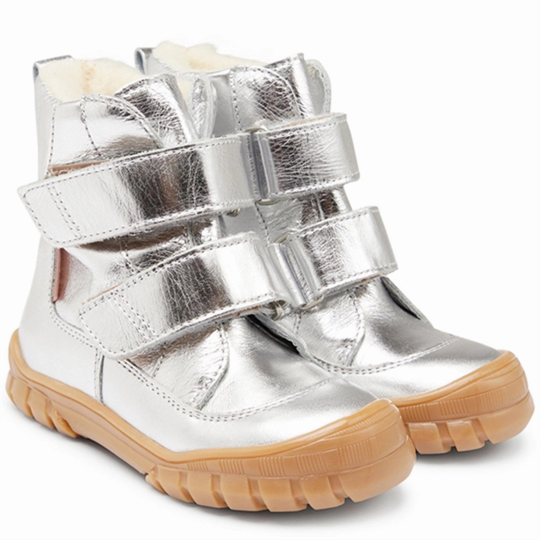 Angulus Tex-Boots With Velcro Silver Snow Ready Comfortable Walk