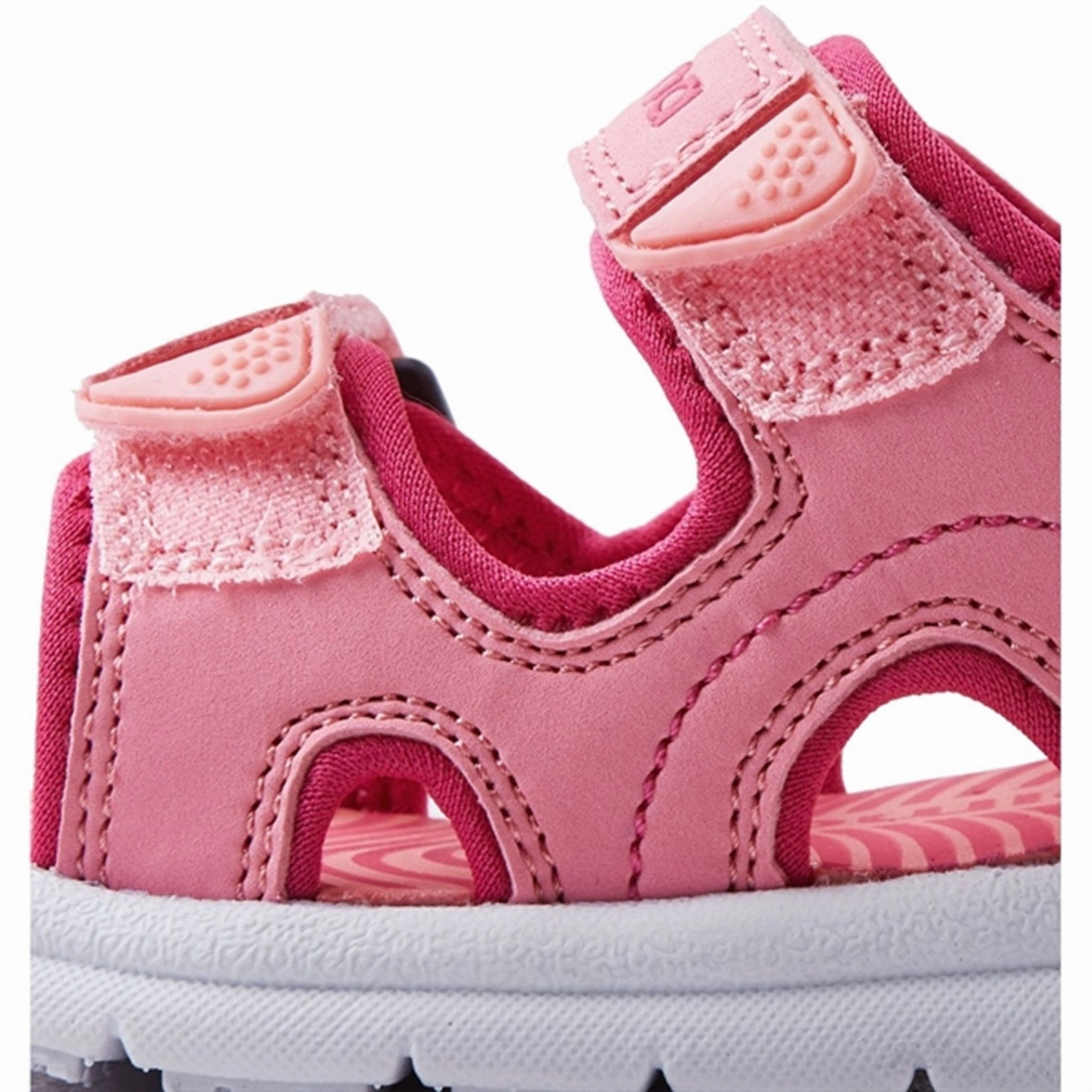 Wedge Sole Flexible Slip Reima Sandals Bungee Sunset Pink