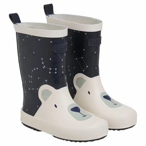 Mountain Side Stable Support Nature Lover CeLaVi Navy Wellington Boots - Bear
