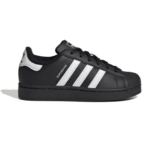 adidas Originals Core Black/Ftwr White/Core Black Superstar Ii C Sneakers Dual Density Outsoles