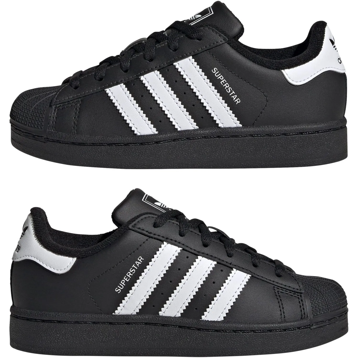 adidas Originals Core Black/Ftwr White/Core Black Superstar Ii C Sneakers Everyday Support Soft Arch