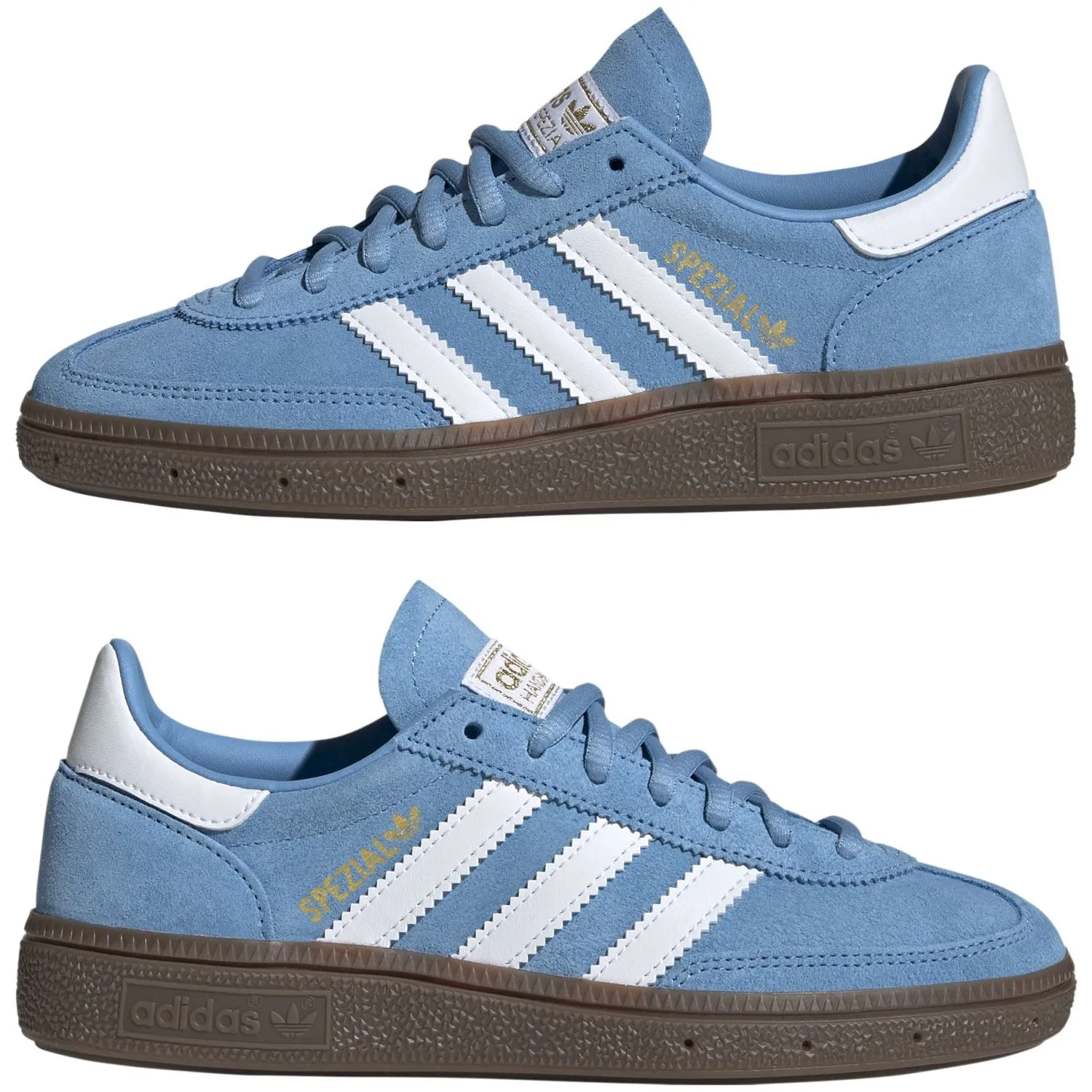 Midfoot Stability Zero Gravity Engineering adidas Originals Light Blue/Ftwr White/Gum5 Handball Spezial J Sneakers