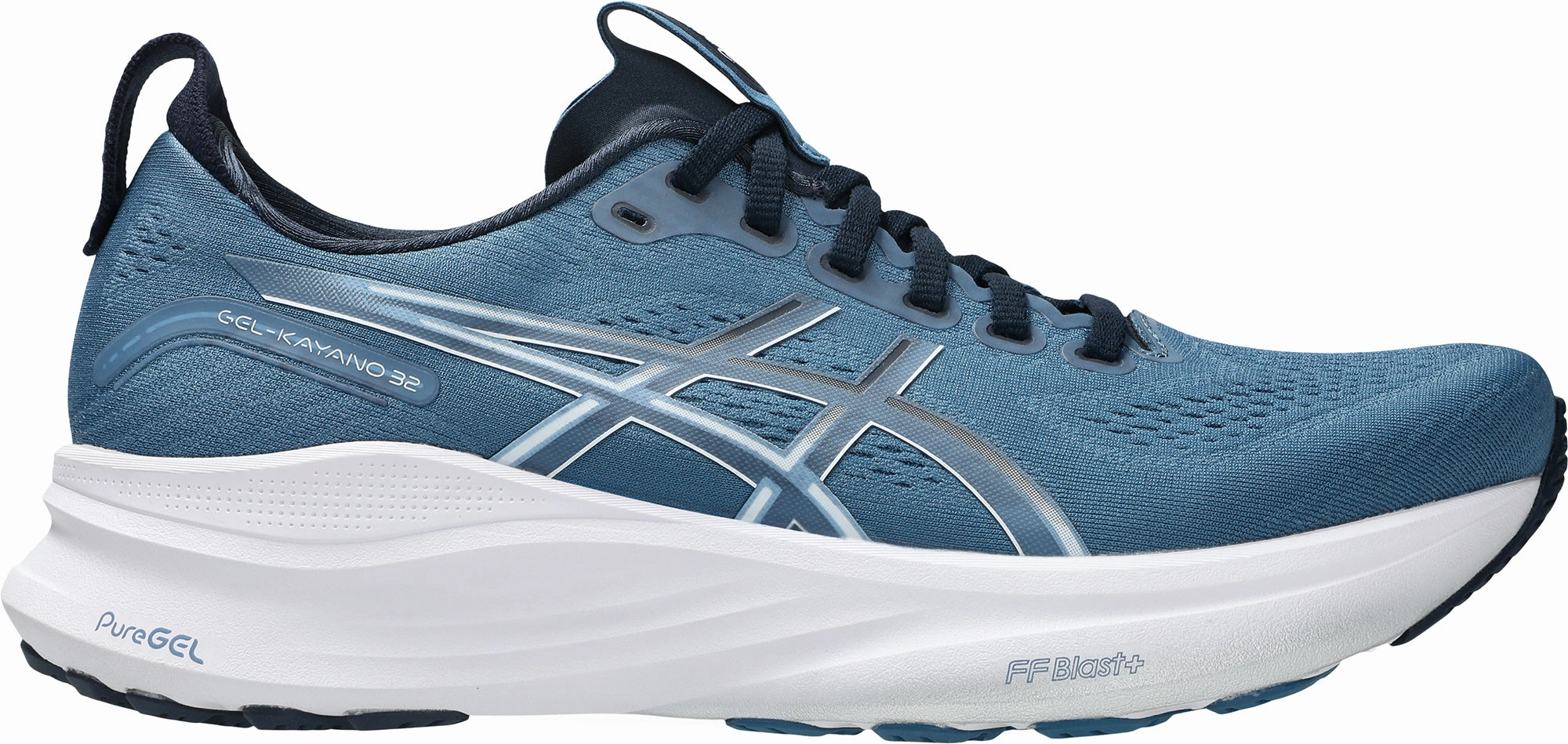 Heat Dissipating Upper Asics Gel Kayano 32 Mens Running Shoes - Blue