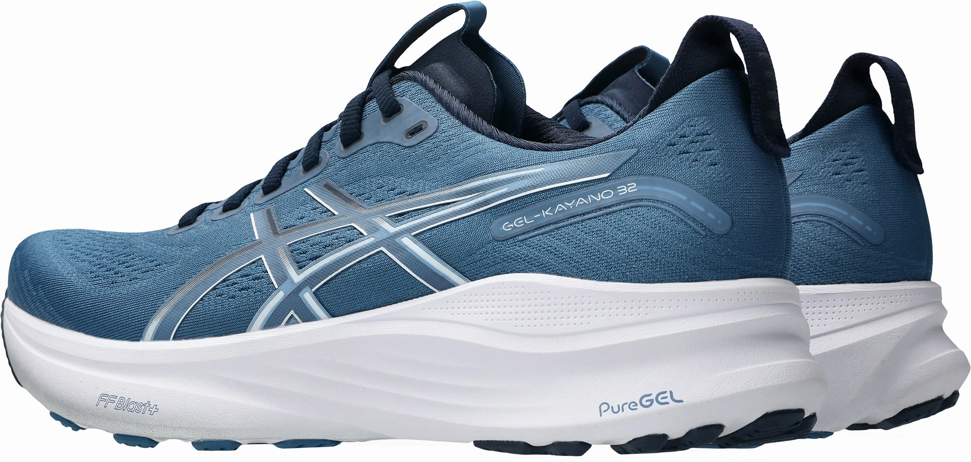 Excellent traction running in the heat Asics Gel Kayano 32 Mens Running Shoes - Blue