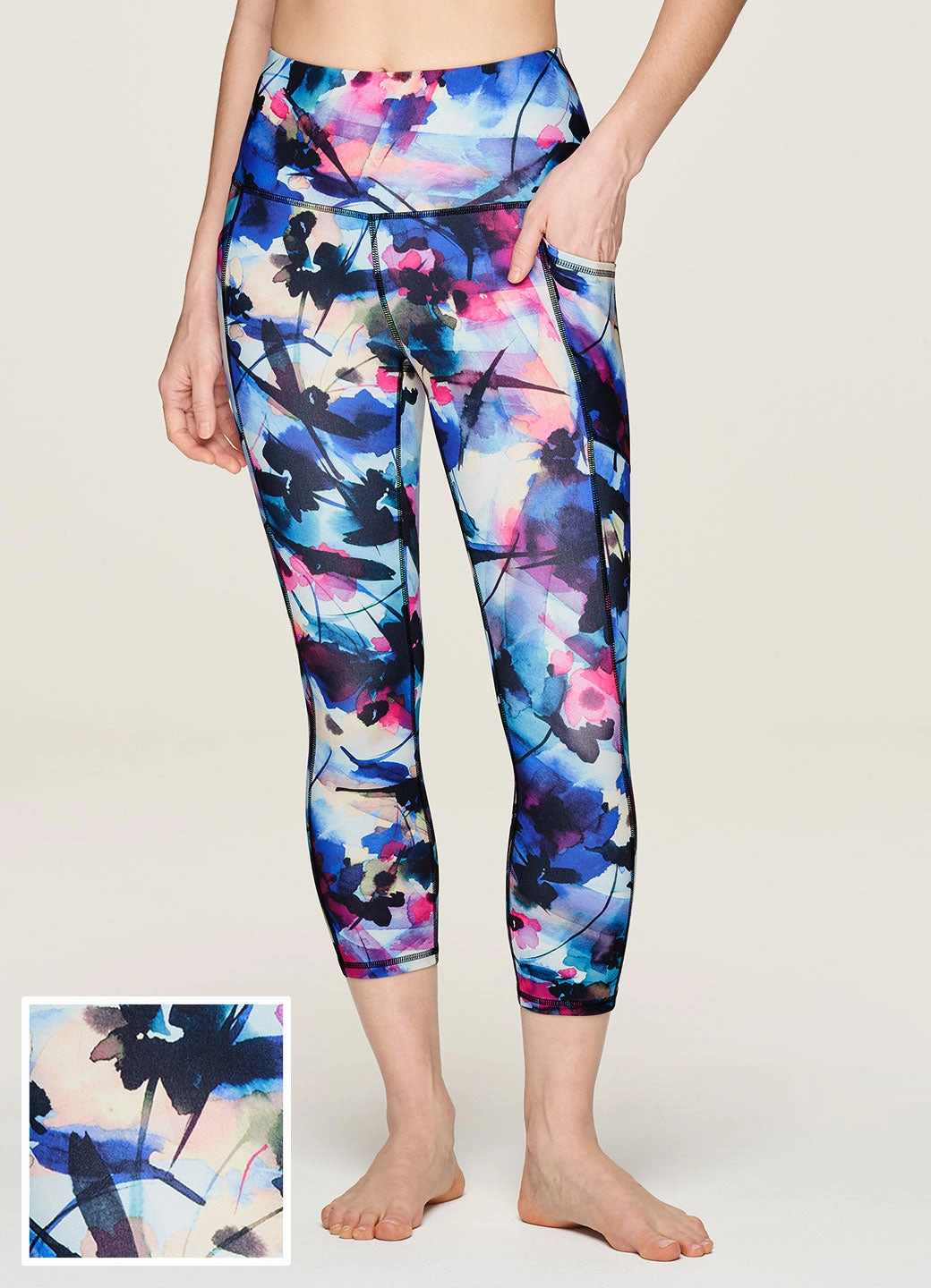 Casual-style Floral Fun Super Soft Capri