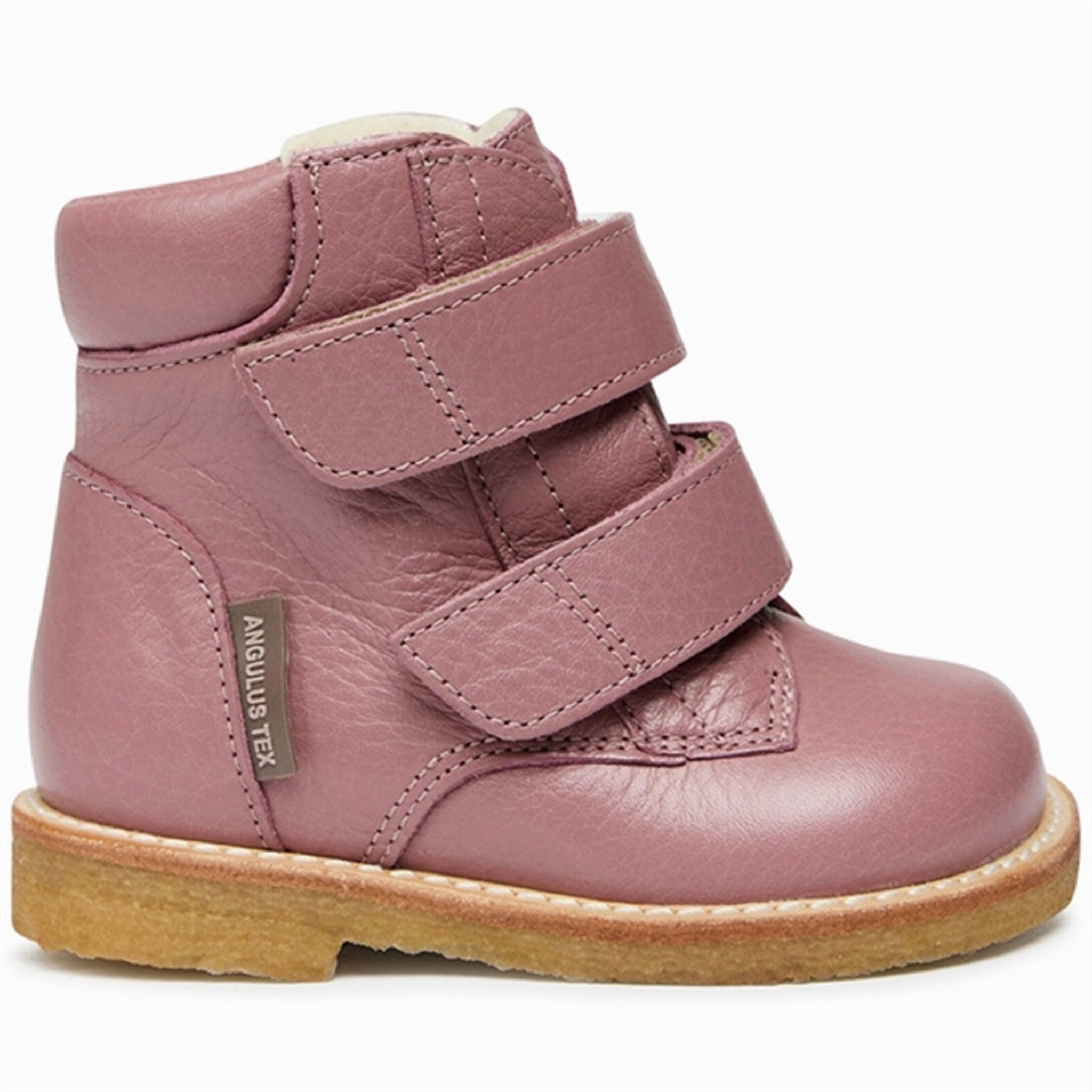 Angulus Beginner Tex-Boots w Velcro Light Plum Hiking