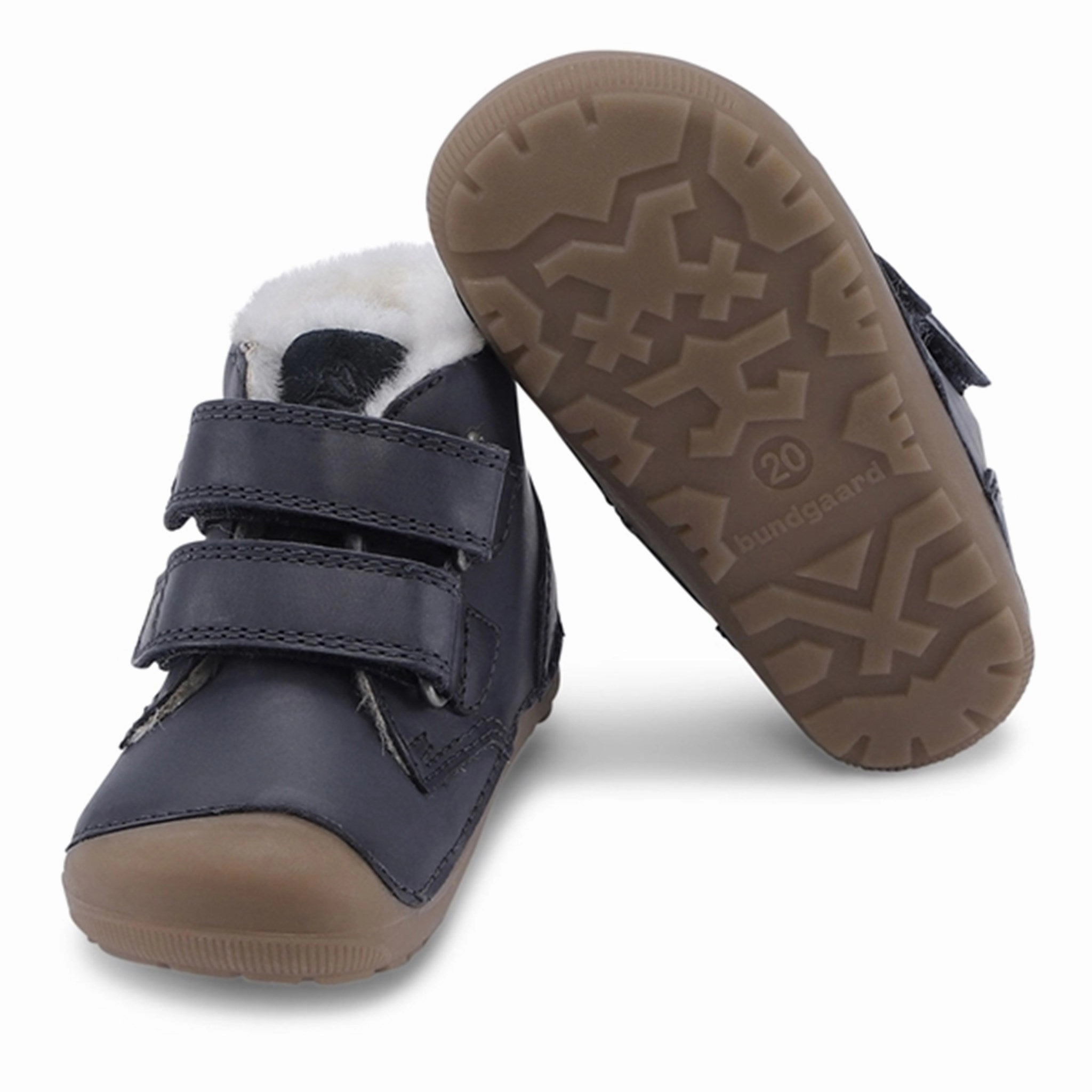 Lightweight Comfort Croc Look Bundgaard Petit Mid Winter Strap Prewalker Navy WS