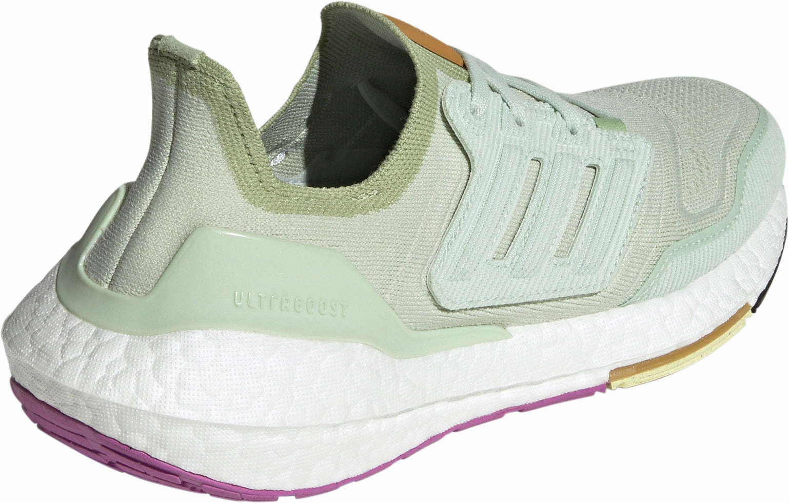 adidas Ultra Boost 22 Womens Running Shoes - Green Stability Guide Rails Hyper Elastic Polymer