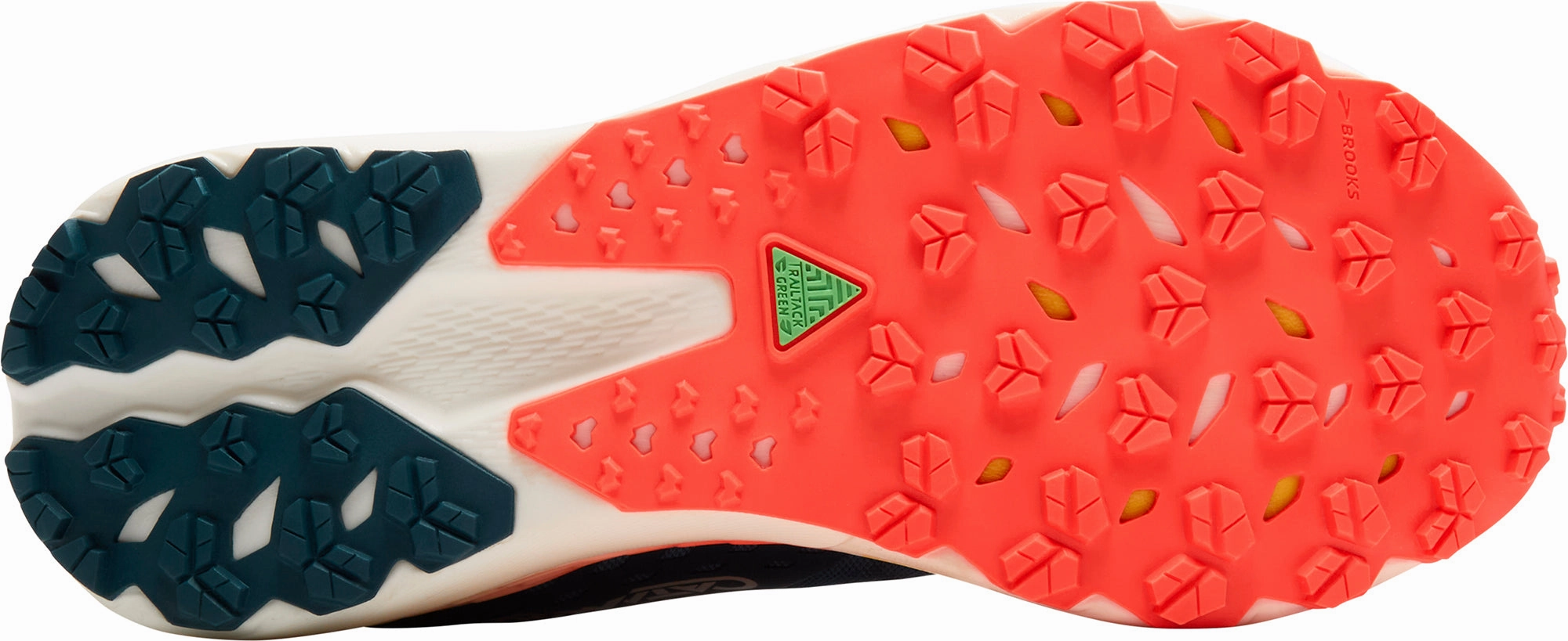 Non Chafing Tongue Design Bouncy midsole Brooks Catamount 4 Mens Trail Running Shoes - Blue