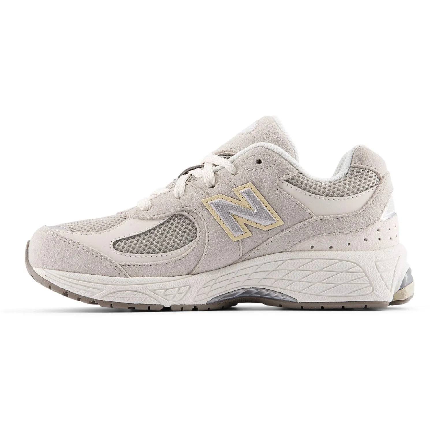 New Balance Shipyard 2002 Kids Lace Sneakers Street Use Textured Grip Surface