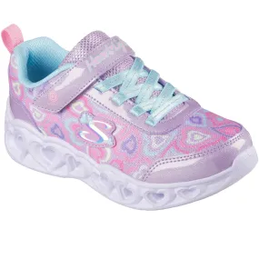 Skechers Heart Lights - Boogie Love Sneakers Textured Grip Surface Tension Free Lacing