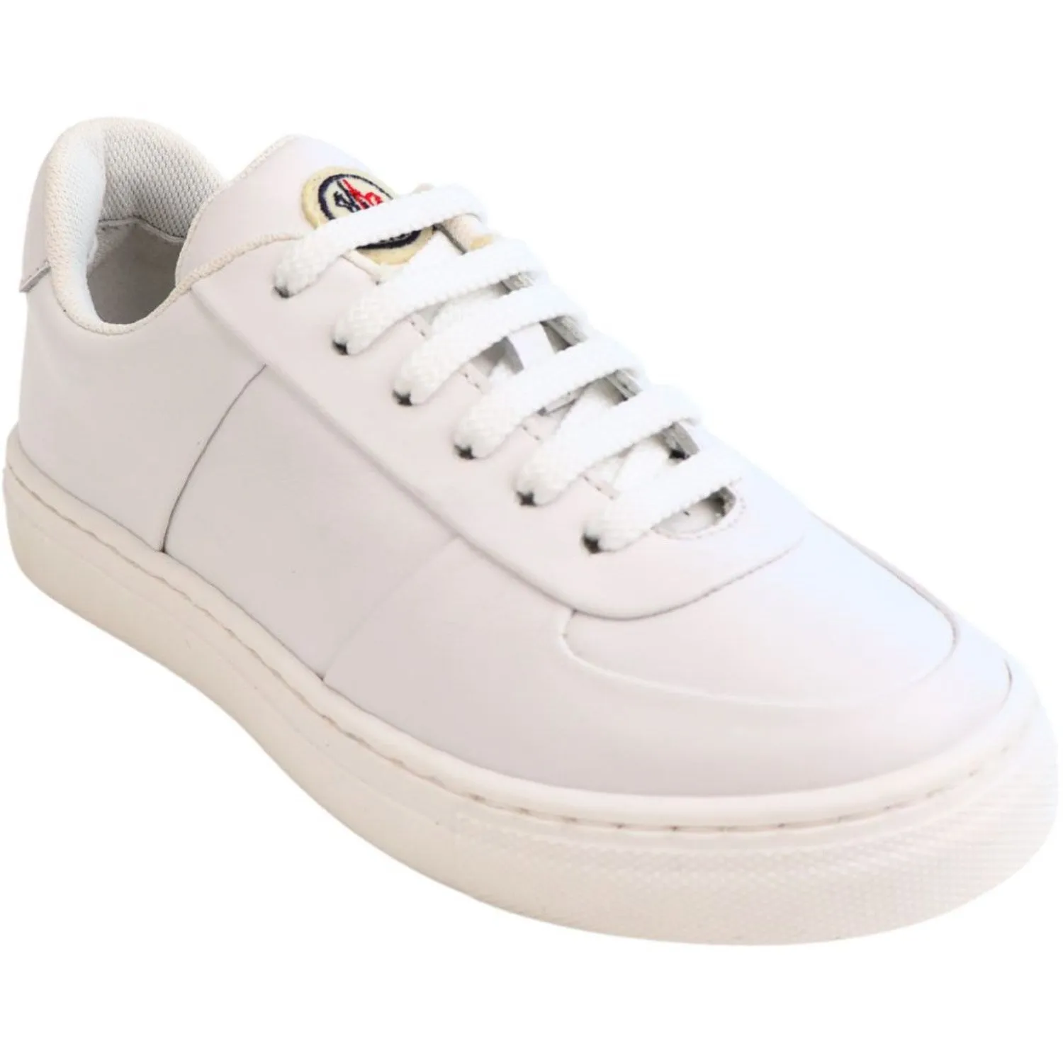 Comfortable Design Features Moncler White Sneakers