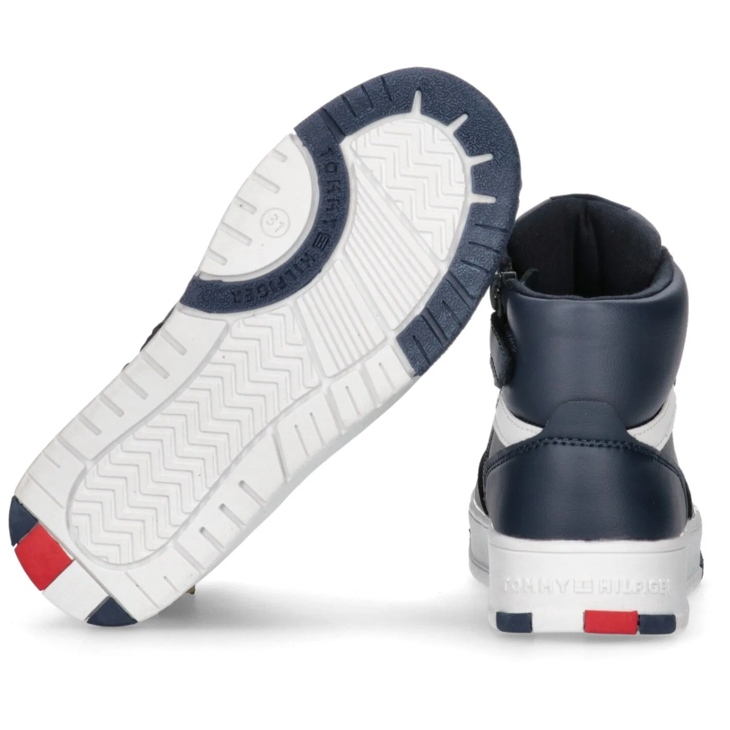All Day Tommy Hilfiger Blue Mid Cutlace-Up Sneaker