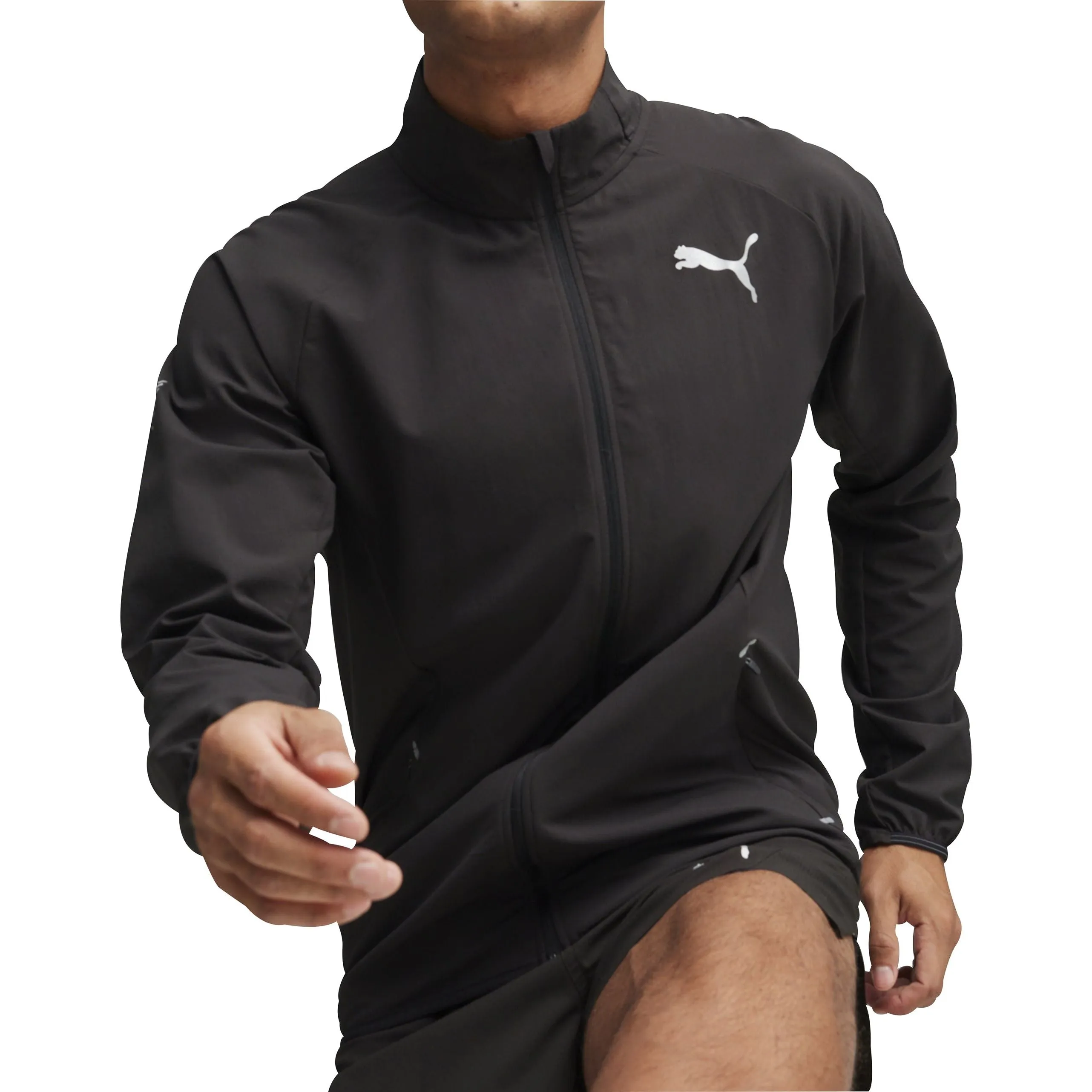 Puma Run Elite Ultraweave Mens Running Jacket - Black Thrive Utility Focus