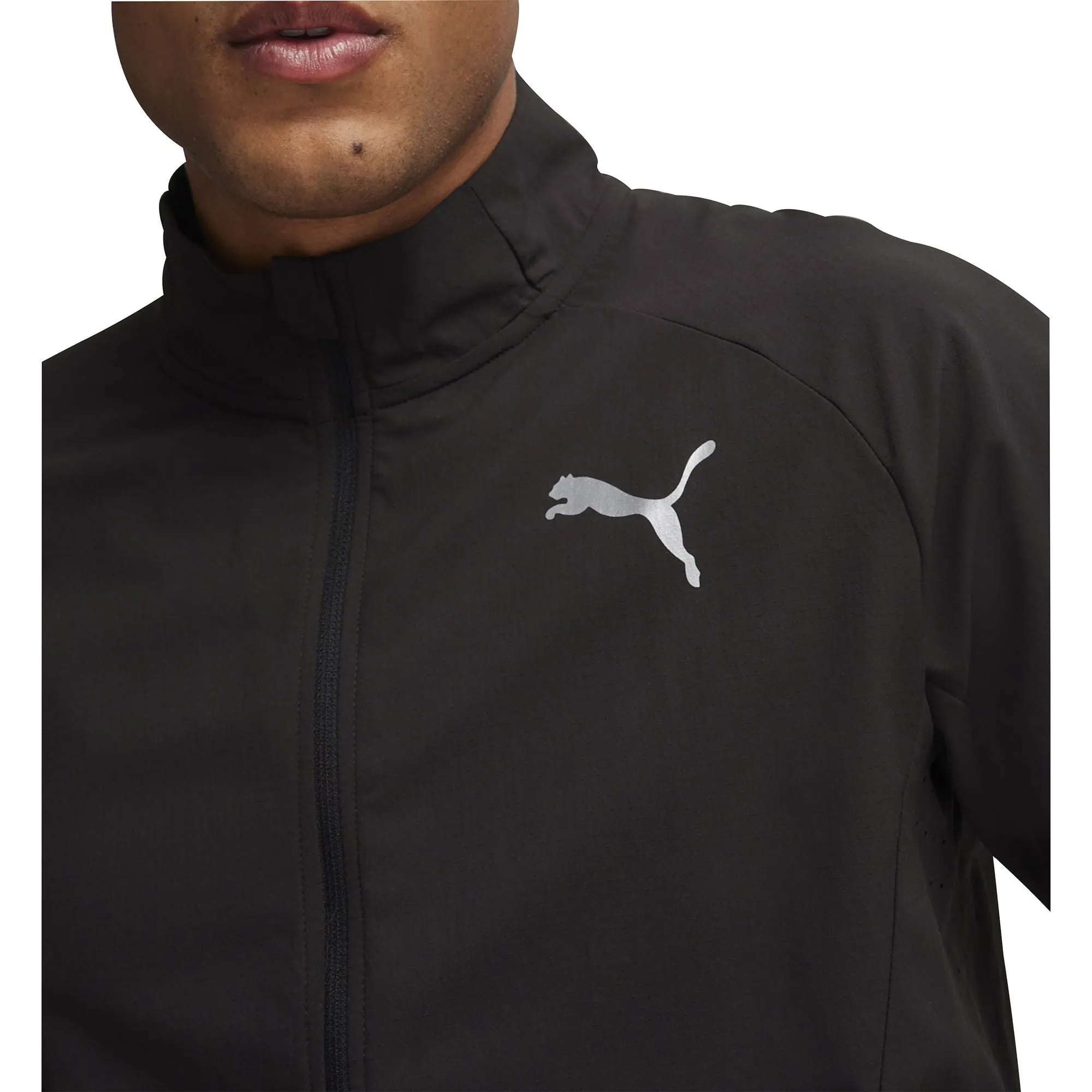 Puma Run Elite Ultraweave Mens Running Jacket - Black Trail Layer beachgoer