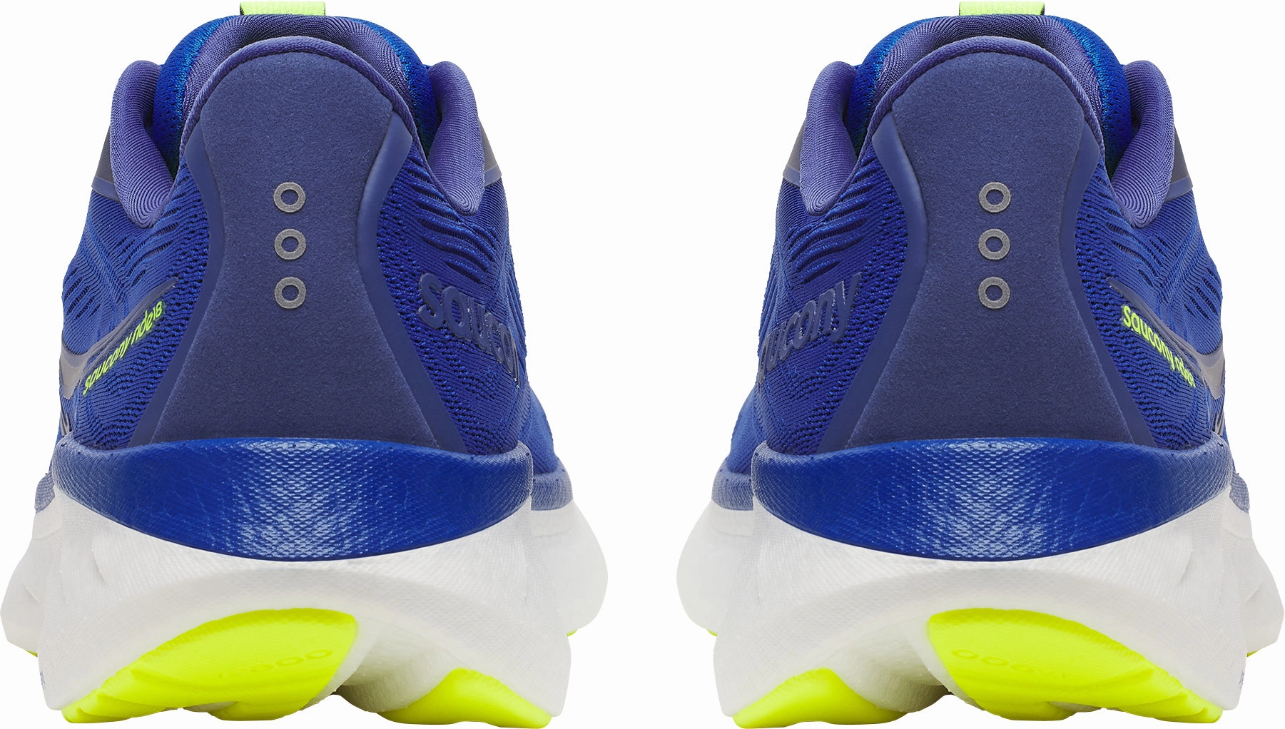 Saucony Ride 18 Mens Running Shoes - Blue Fitness accessory Microfiber Overlays