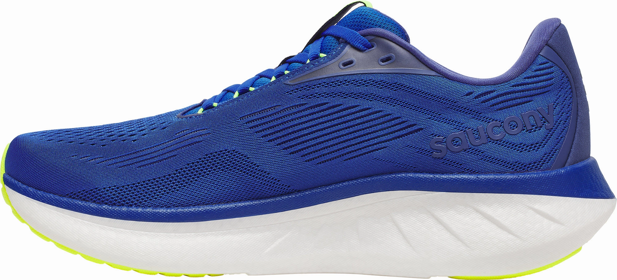 Trail Cushioning Saucony Ride 18 Mens Running Shoes - Blue