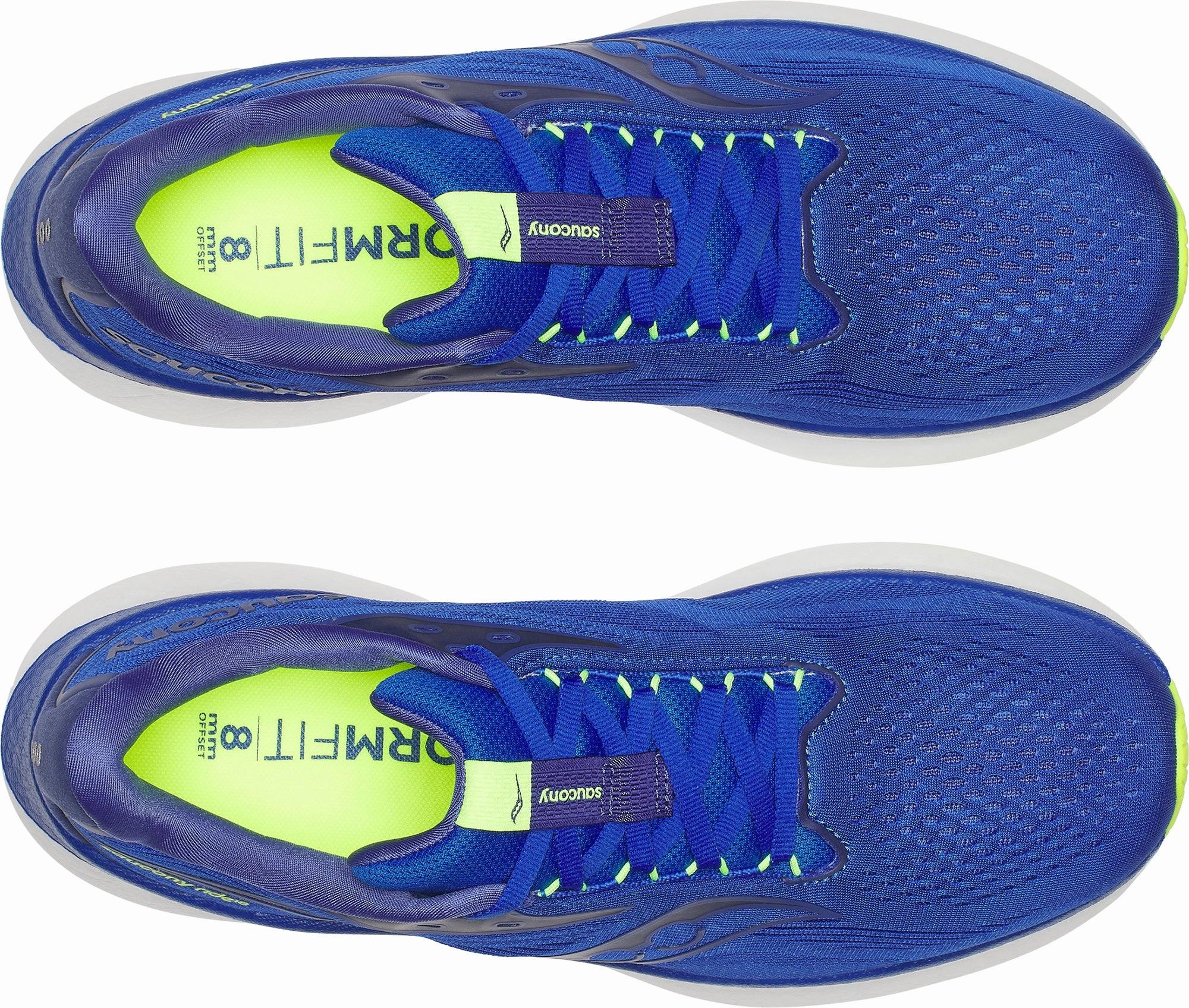 Saucony Ride 18 Mens Running Shoes - Blue running in a gondola area shoes Strobel Board Construction