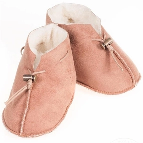 Alwero Baby Slippers Emo Velours Light Brown Comfort Gel