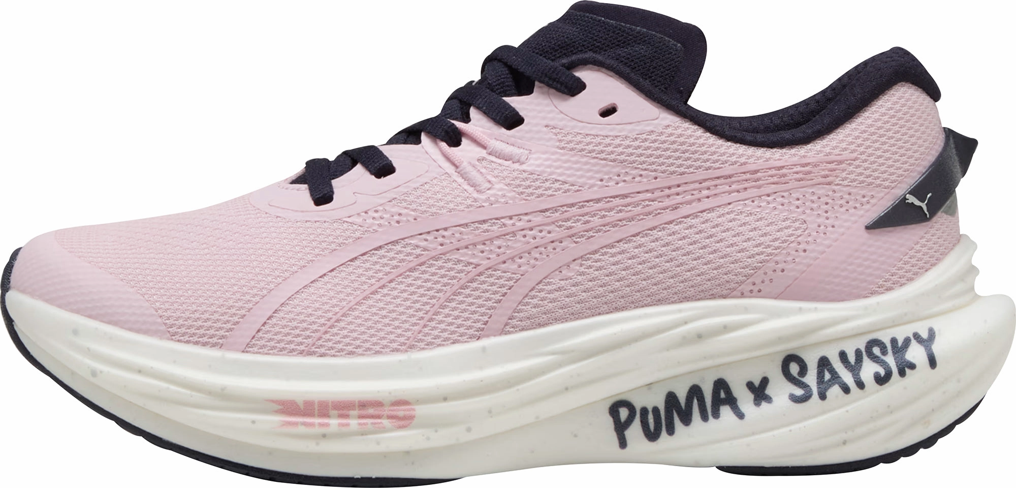 Arch Stabilization aerobic dance shoes Puma Deviate Nitro 3 X SAYSKY Mens Running Shoes - Pink