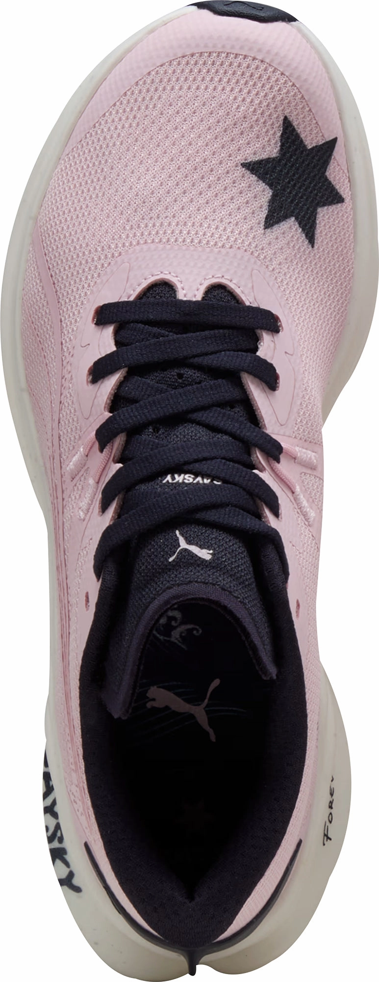 heel cup low - top footwear Puma Deviate Nitro 3 X SAYSKY Mens Running Shoes - Pink