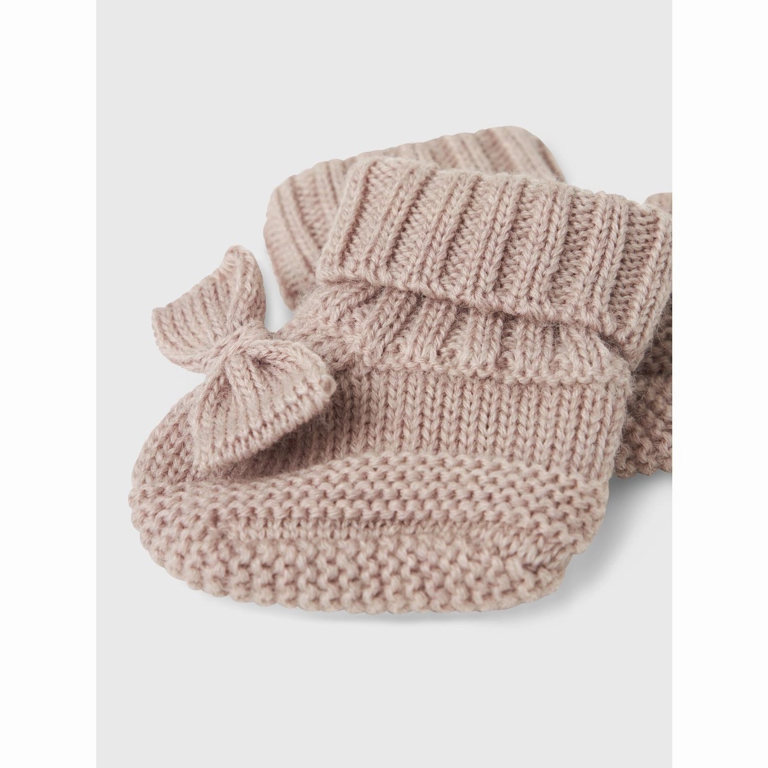 Name It Shadow Gray Nbfwrilla Wool Knit Slippers Quiet Soft Soles