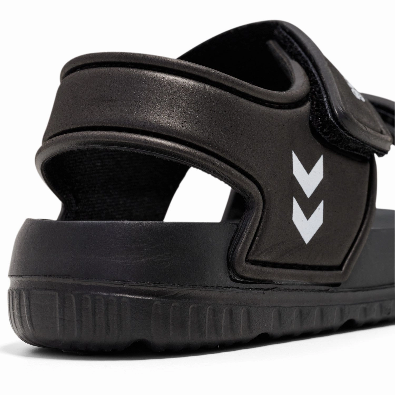 Hummel Black/Black Playa Jr Sandal Smooth Soles Expo Walk