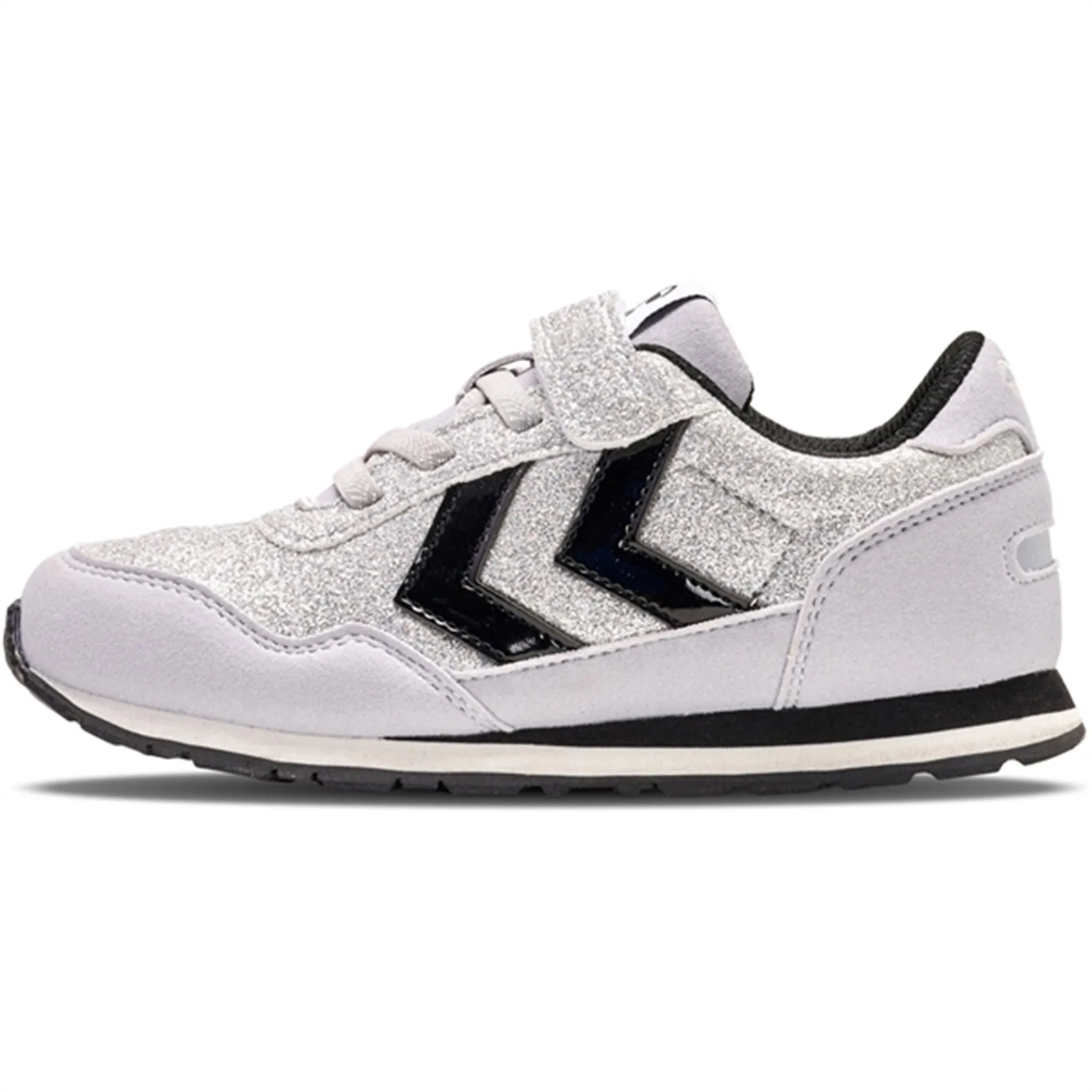 Hummel Reflex Glitter JR Sneakers Silver Shock   Resistant TPU Outsole