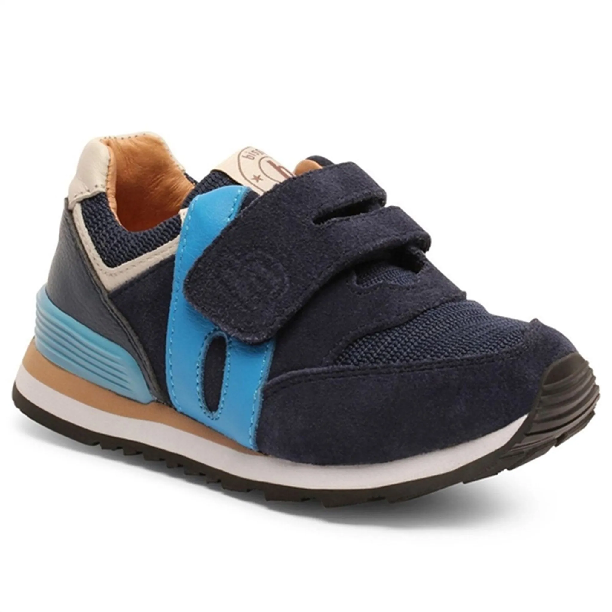 Motion control Sporty Comfort Bisgaard Winston S Velcro Shoe Navy