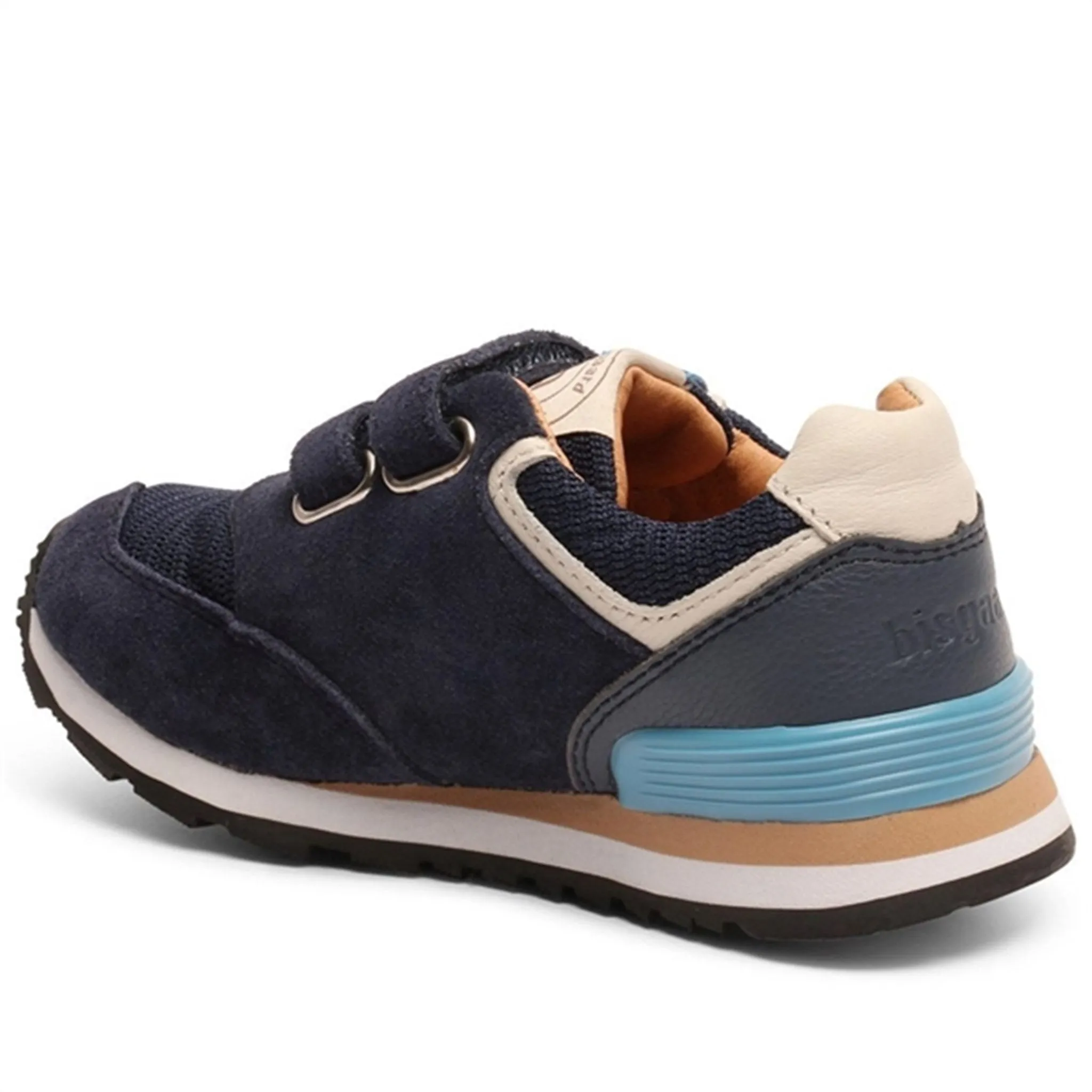 Bisgaard Winston S Velcro Shoe Navy Hybrid Sole