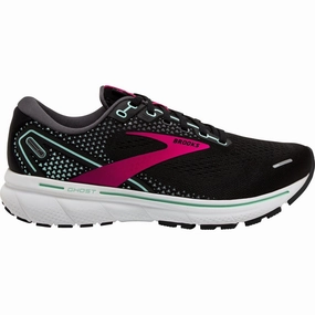 Brooks Ghost 14 Womens Running Shoes - Black running shoes for senior men multi - terrain shoes