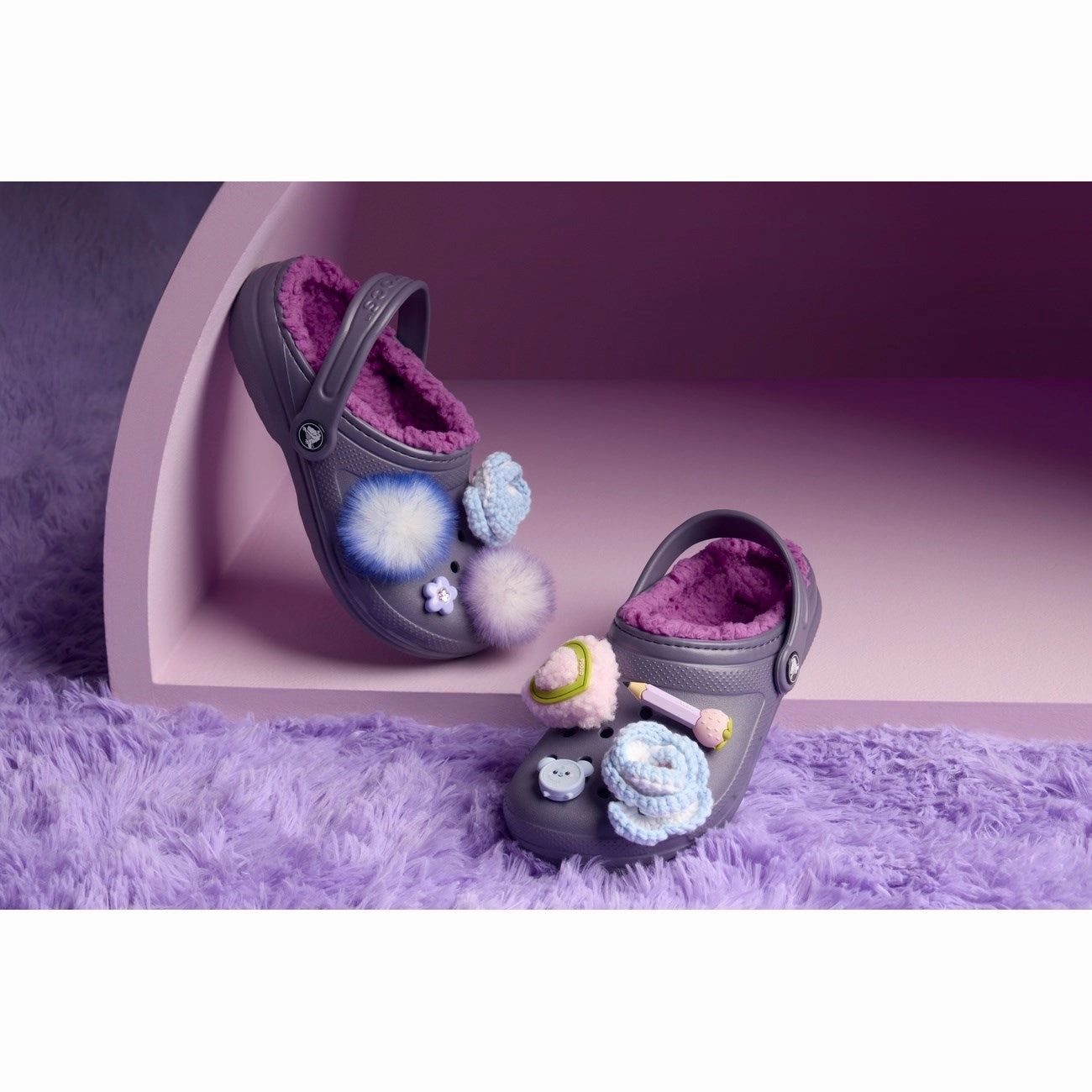 Crocs Nightshade Classic Lined Clog Odor Resistant Material Mood Boost