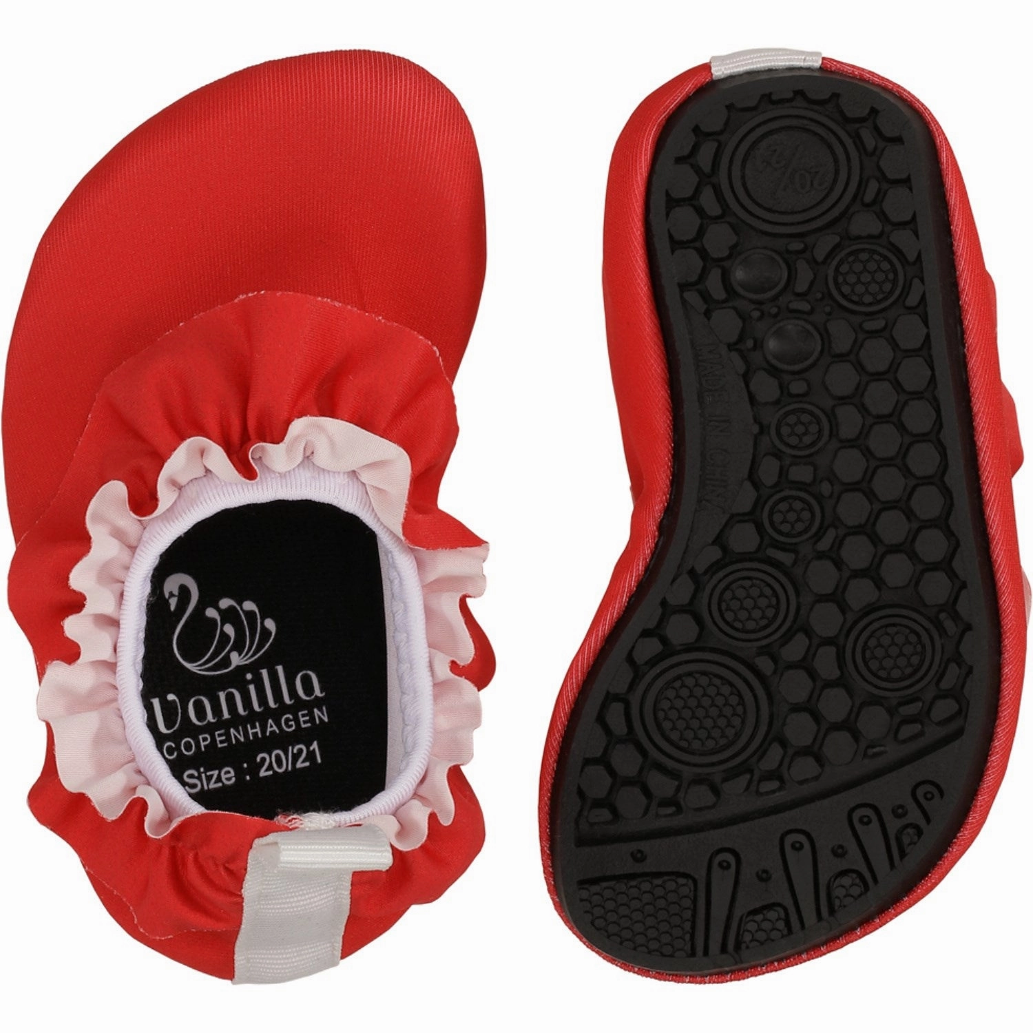 Vanilla COPENHAGEN Berry Red Swim Shoes - Frill Calm Mind Photo Glow