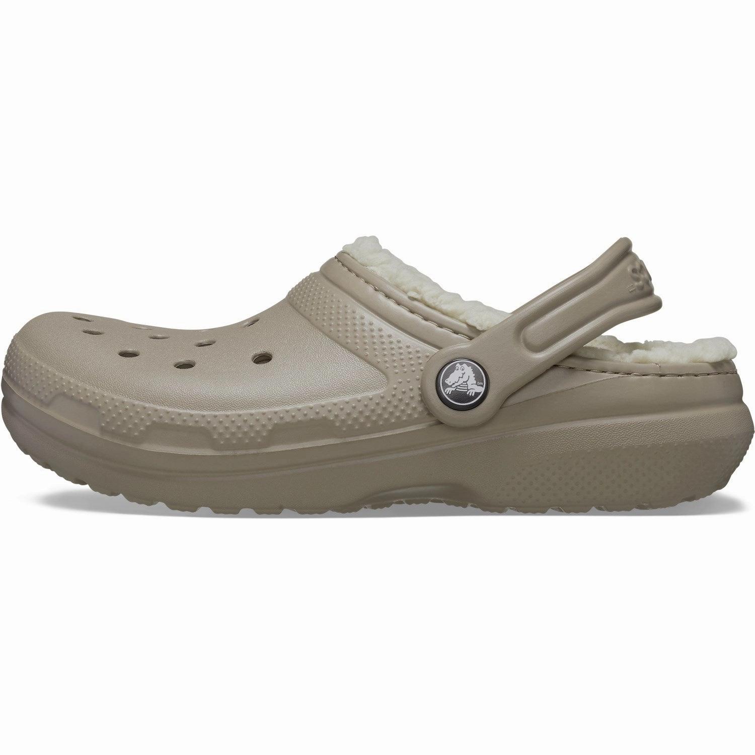 Crocs Mushroom/Bone Classic Lined Clog Naturally Molded Footbed