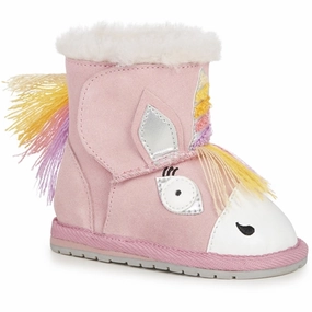 EMU Australia Magical Unicorn Walker Booties Pale Pink Kid Fun