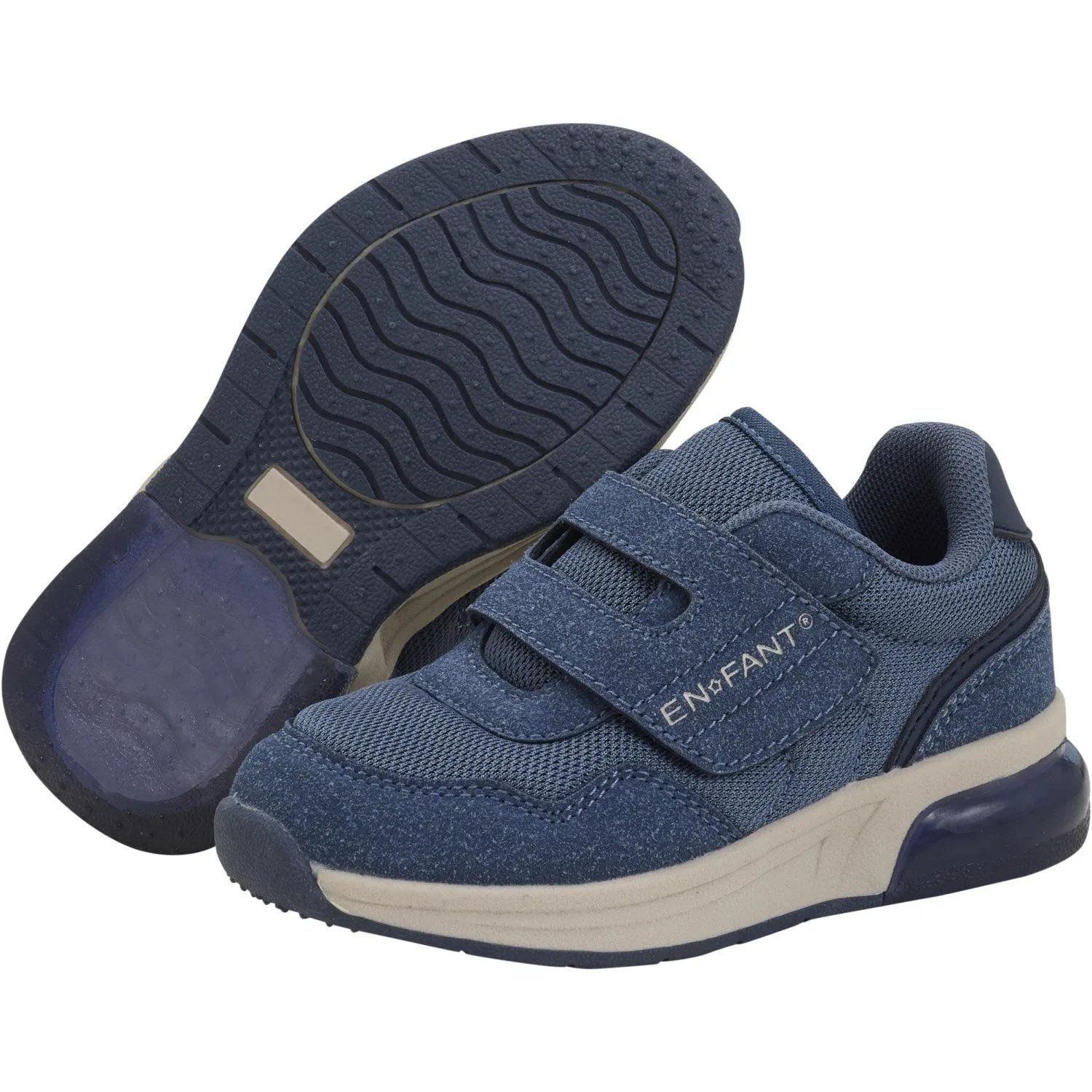 Energy   Returning Superior shock absorption En Fant Vintage Indigo Sneakers Velcro w. Light